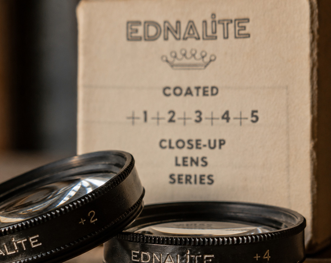 Ednalite Close Up Lens Series Fold up paper Booklet info Chart