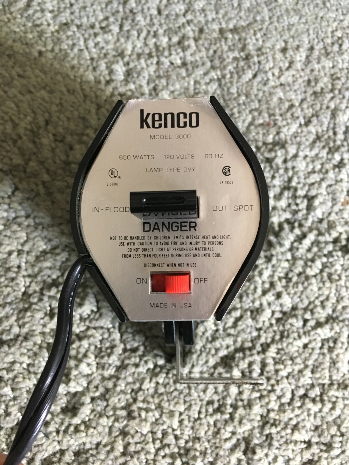 Kenco Super 8 Quartz Movie Light Model 3000 ☀️