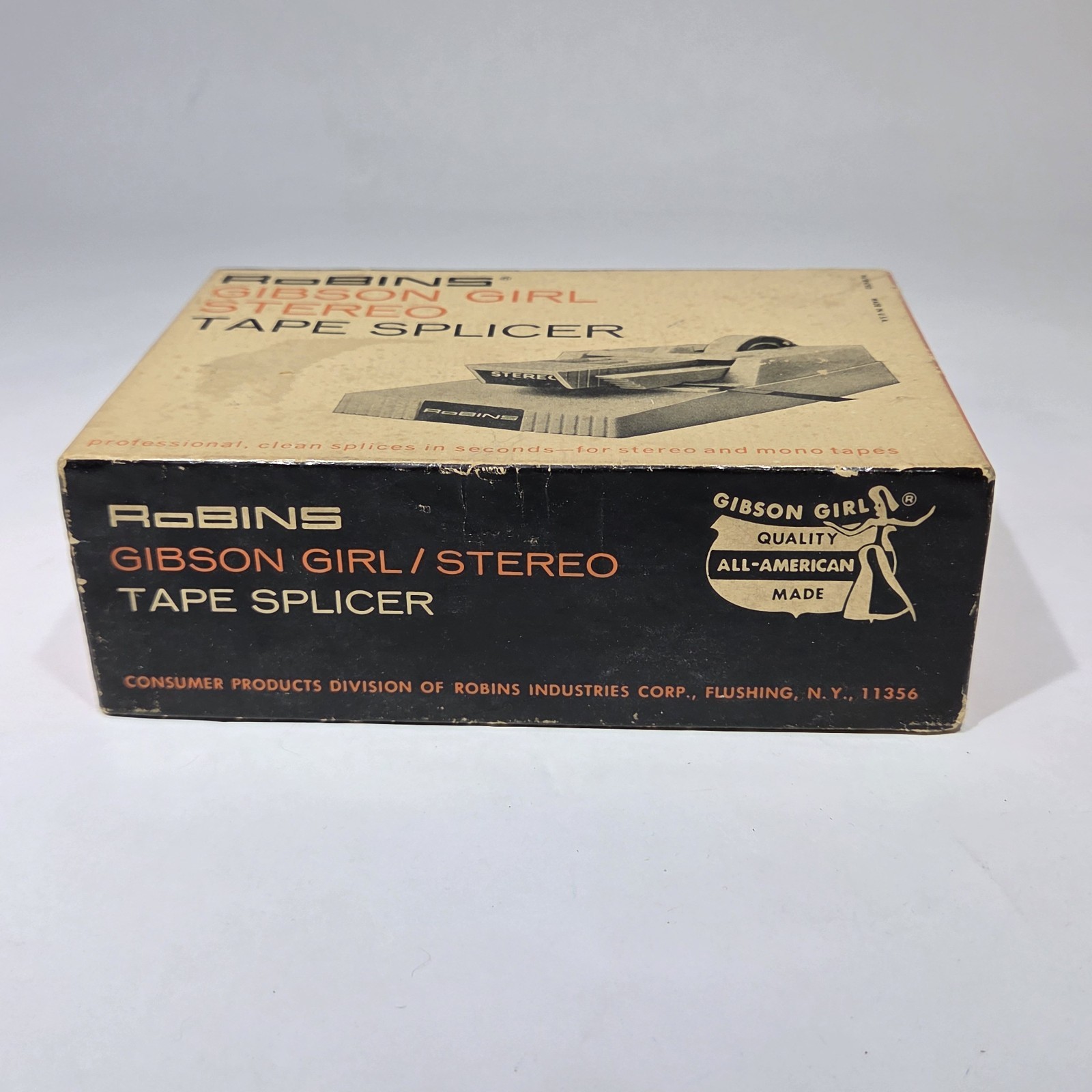 Robins Gibson Girl Stereo Tape Splicer TS-8D w Box Directions Parts