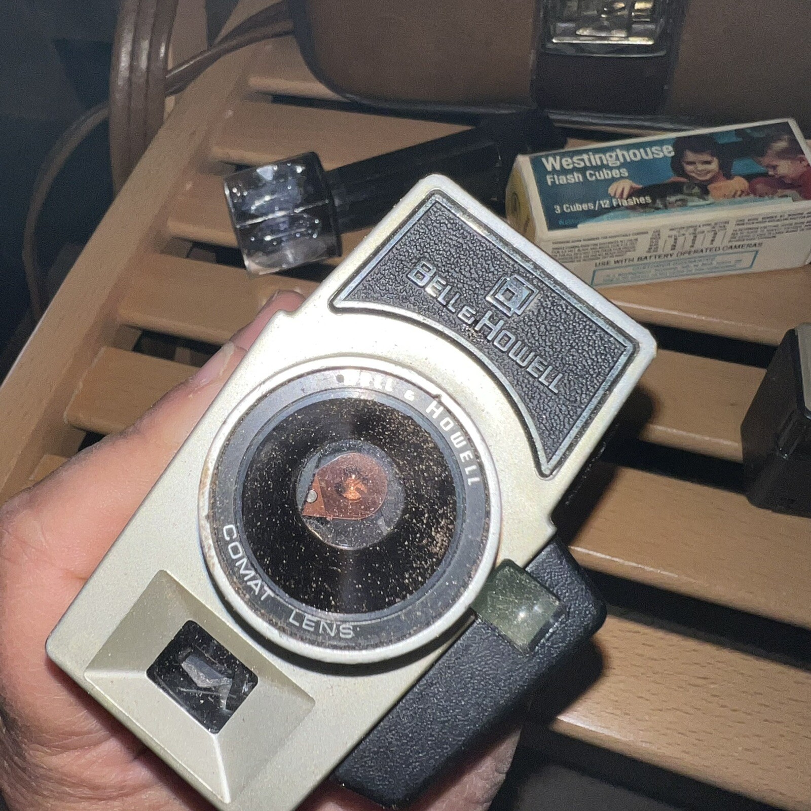 Vintage Camera Lot Bell & Howell Comax Lens Hawkeye Instamatic 110 Flash 423