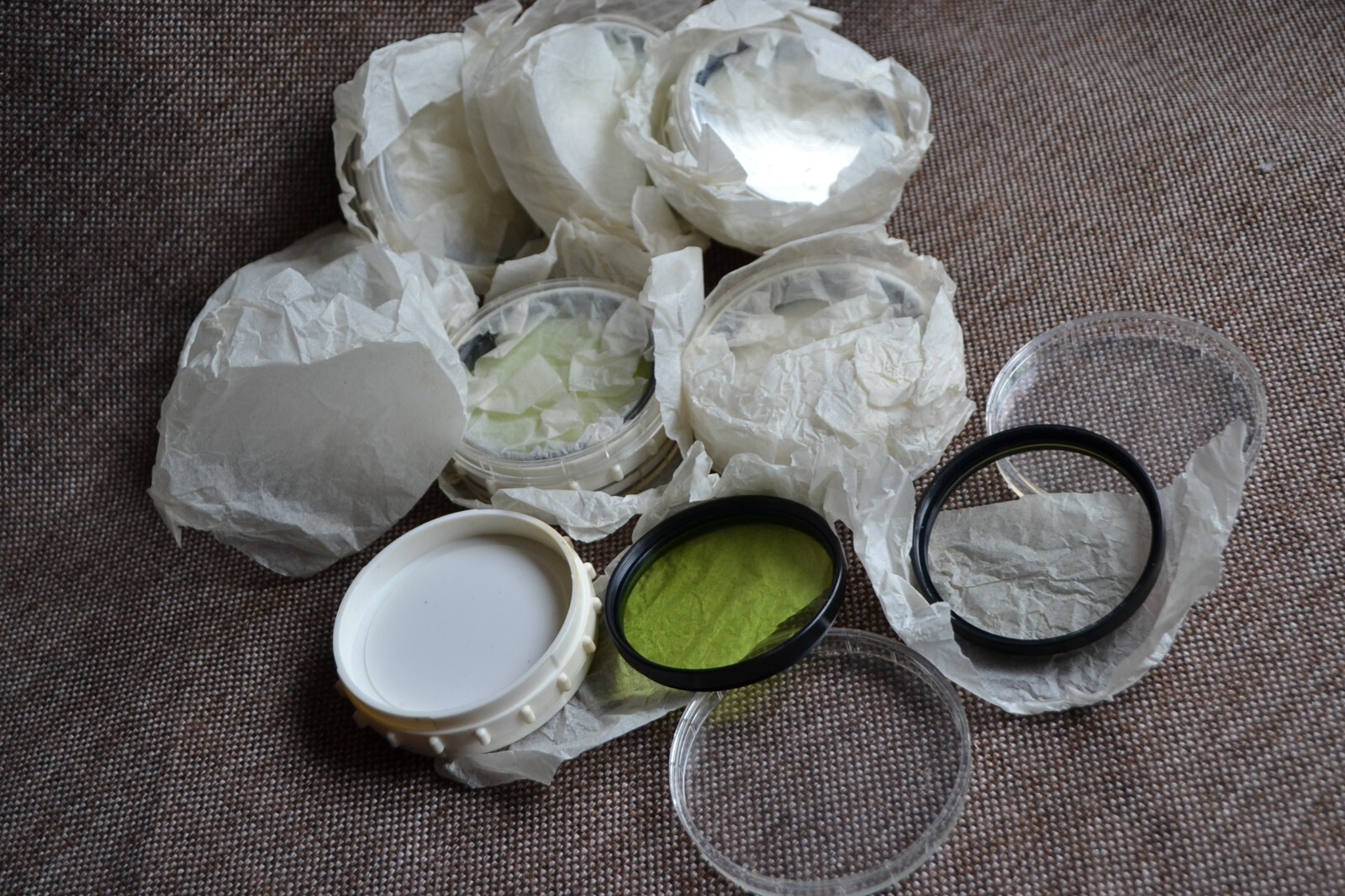 Set of 2 Filters UV Green 62mm for MC Volna-3 Kiev 60 Kiev 88 Medium Format 1 pc