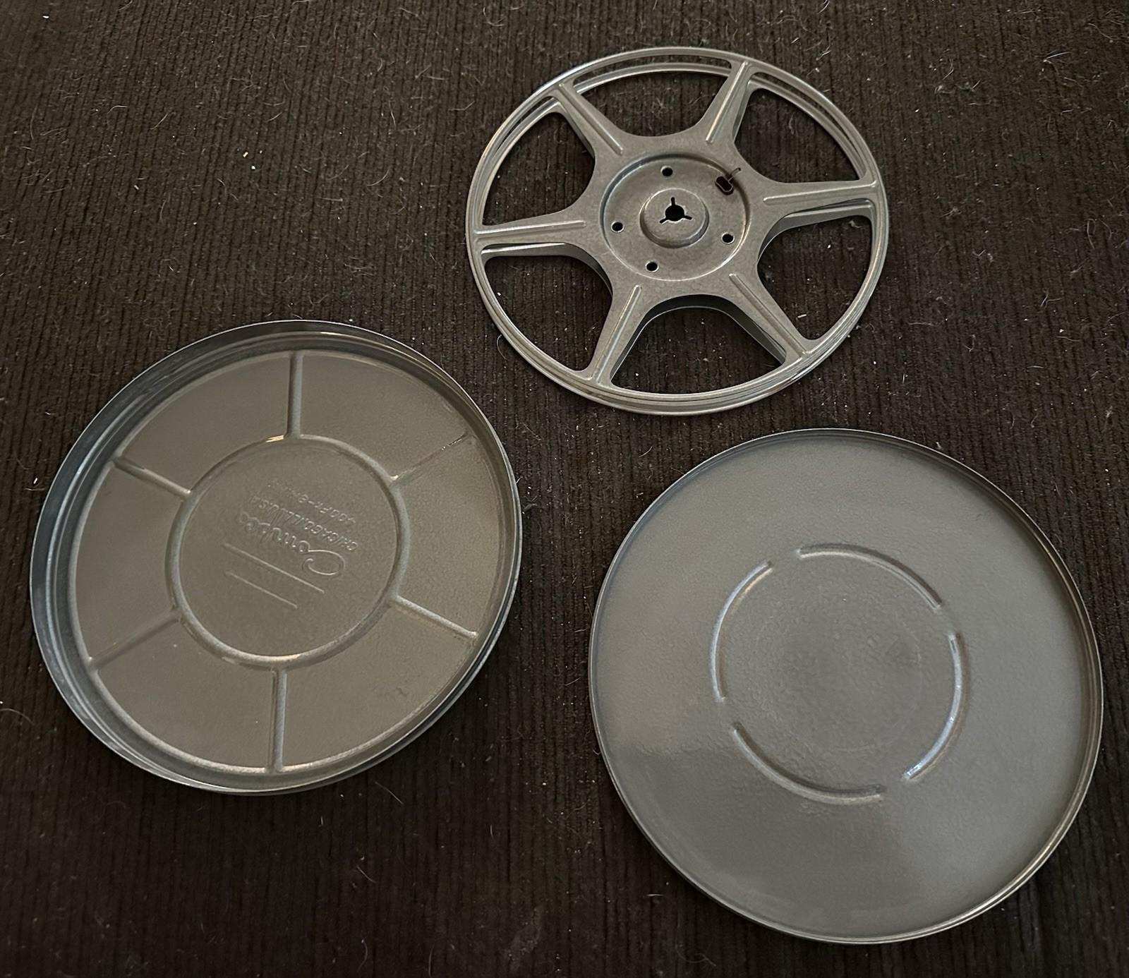 Lot of 7 Vintage 8mm / Super 8 Metal Film Reels & Tins Kodak Stewart’s