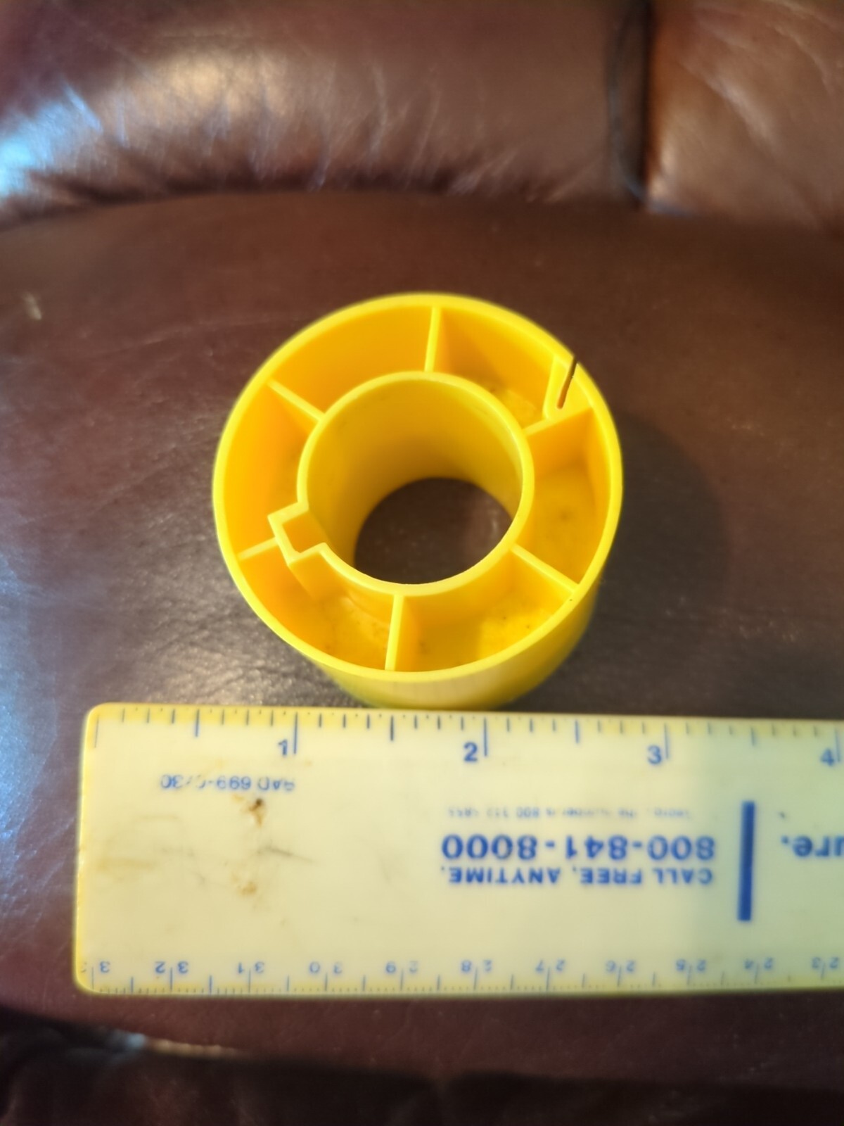 Yellow Kodak 1 1/2″ Inch Diameter Movie Film Core Take-Up Spool