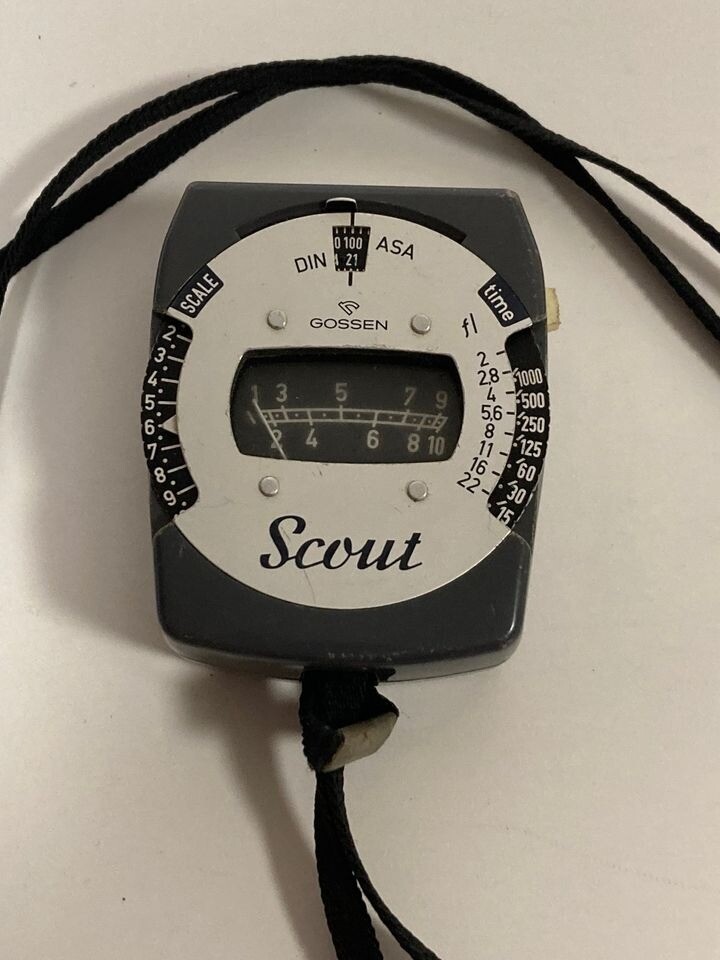 Vintage Camera Light Meter Gossen Scout West Germany