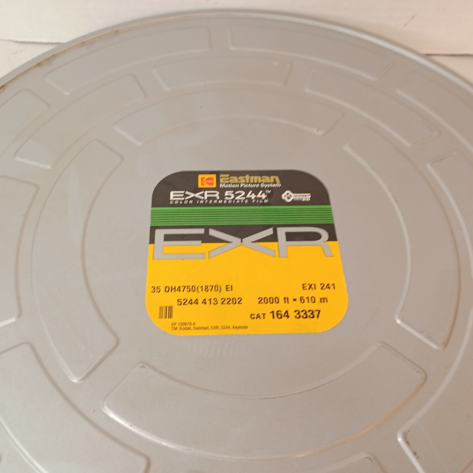 Kodak Eastman 15″ Metal Film Reel Canister Case Empty For EXR 5244 Film