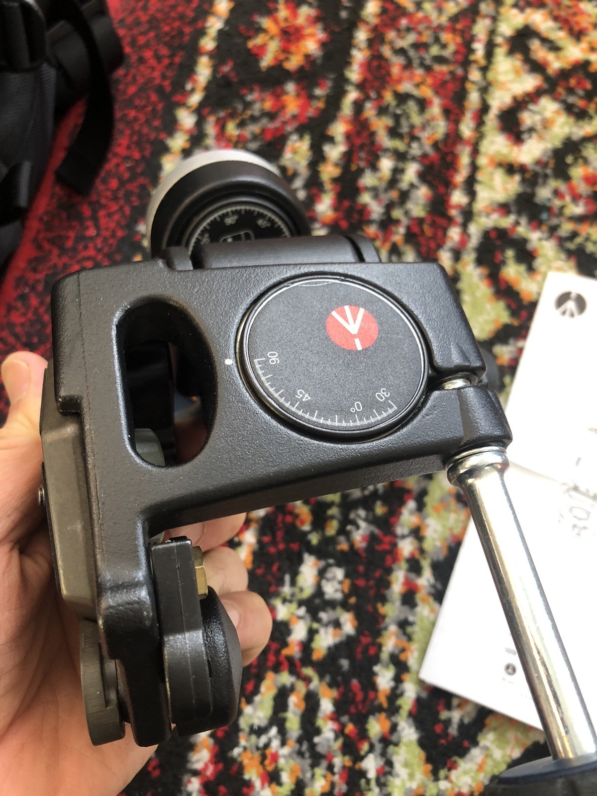 Manfrotto 029 Three Way Pan Head With QR Plate