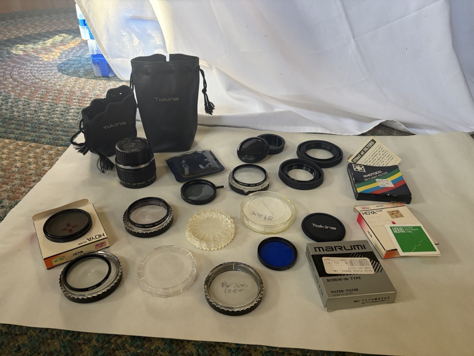 Lot of Vintage Camera Lens Accessories Tiffen, Marumi, Tokina, Hoya Japan