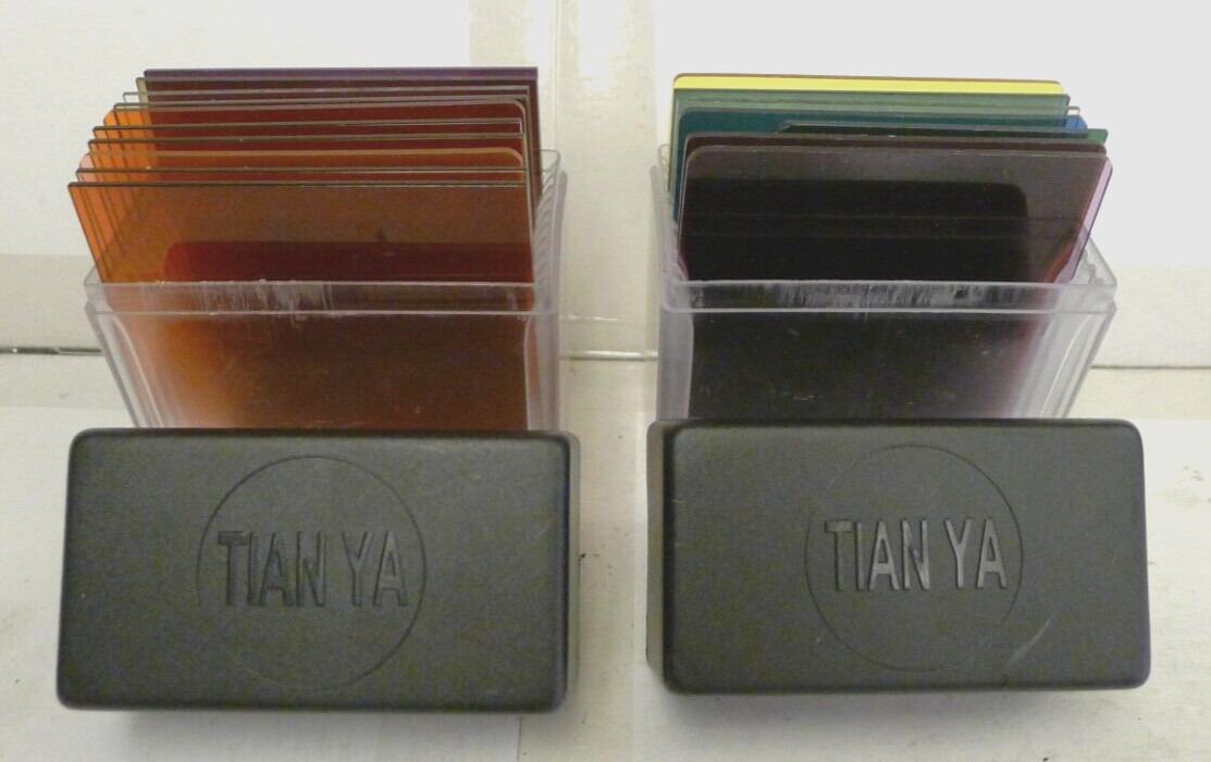 Tianya Filter Sets – 3 3/4″ x 3 3/8″ – 17 Total Color Filters + 2 Cases