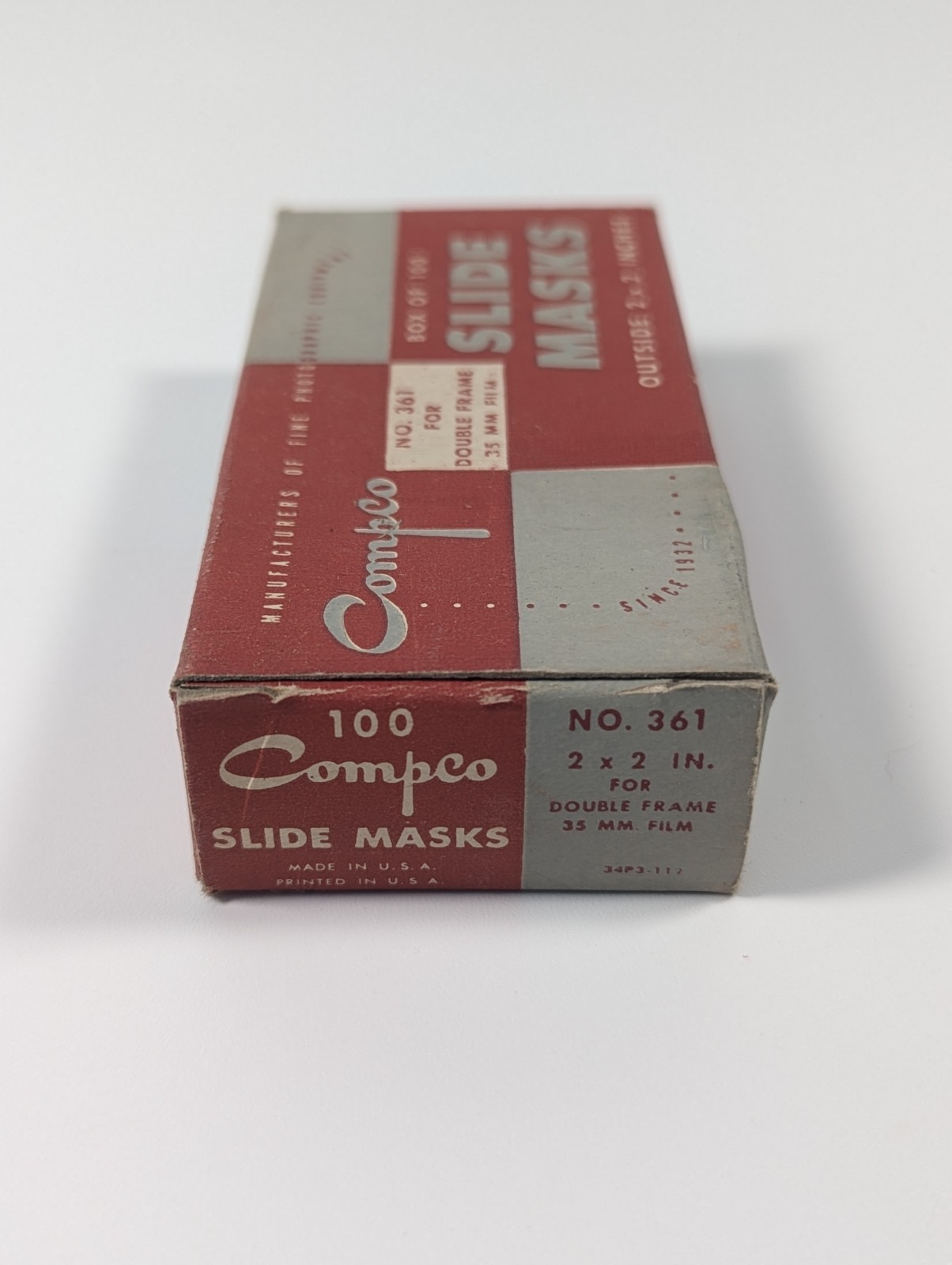 Vintage Compco No. 361 Slide Mask for 35mm Film , Box of 100