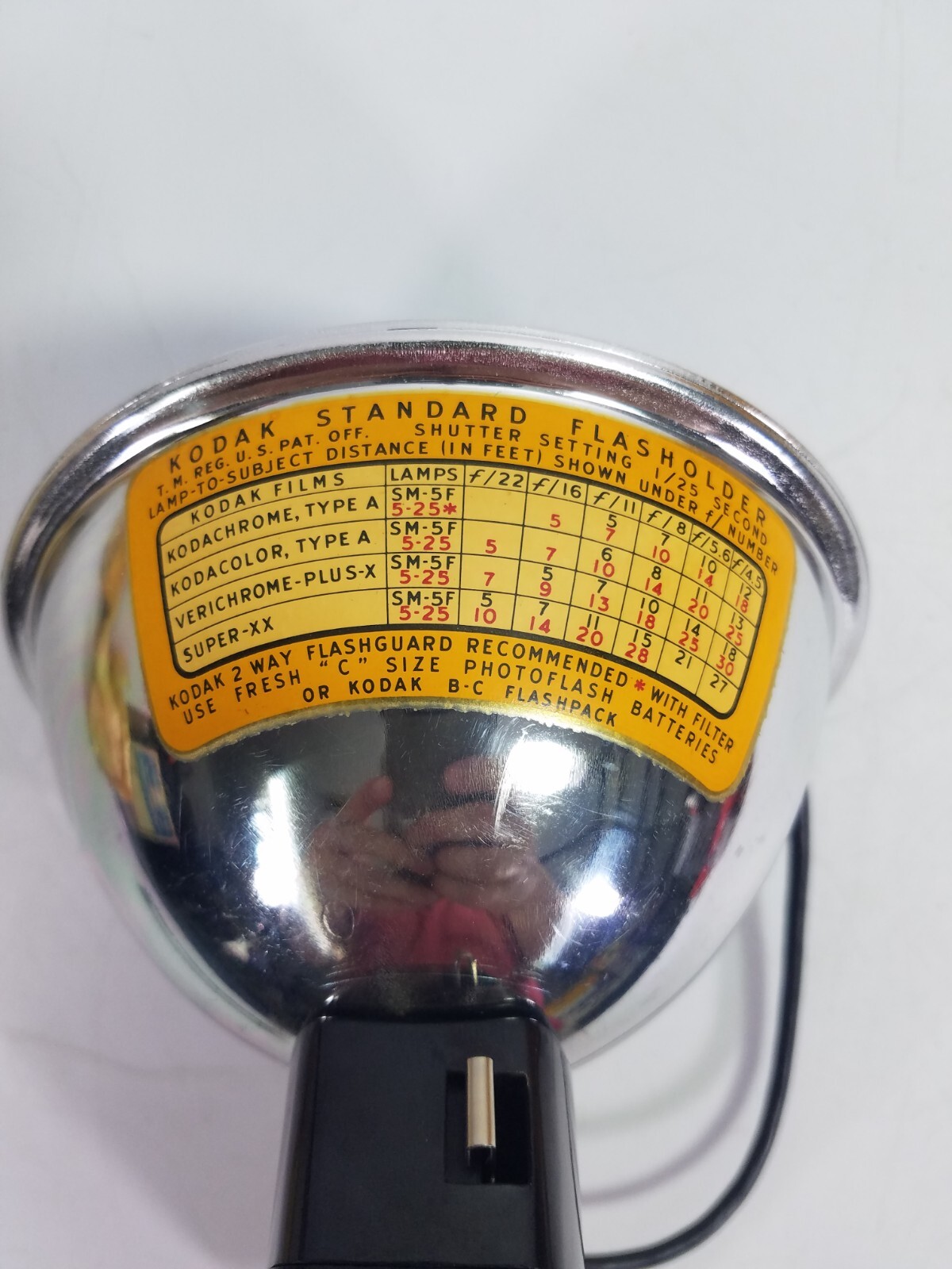 Kodak Standard Flash Holder No. 92F, Bulb, Bracket, Reflector and Guard New