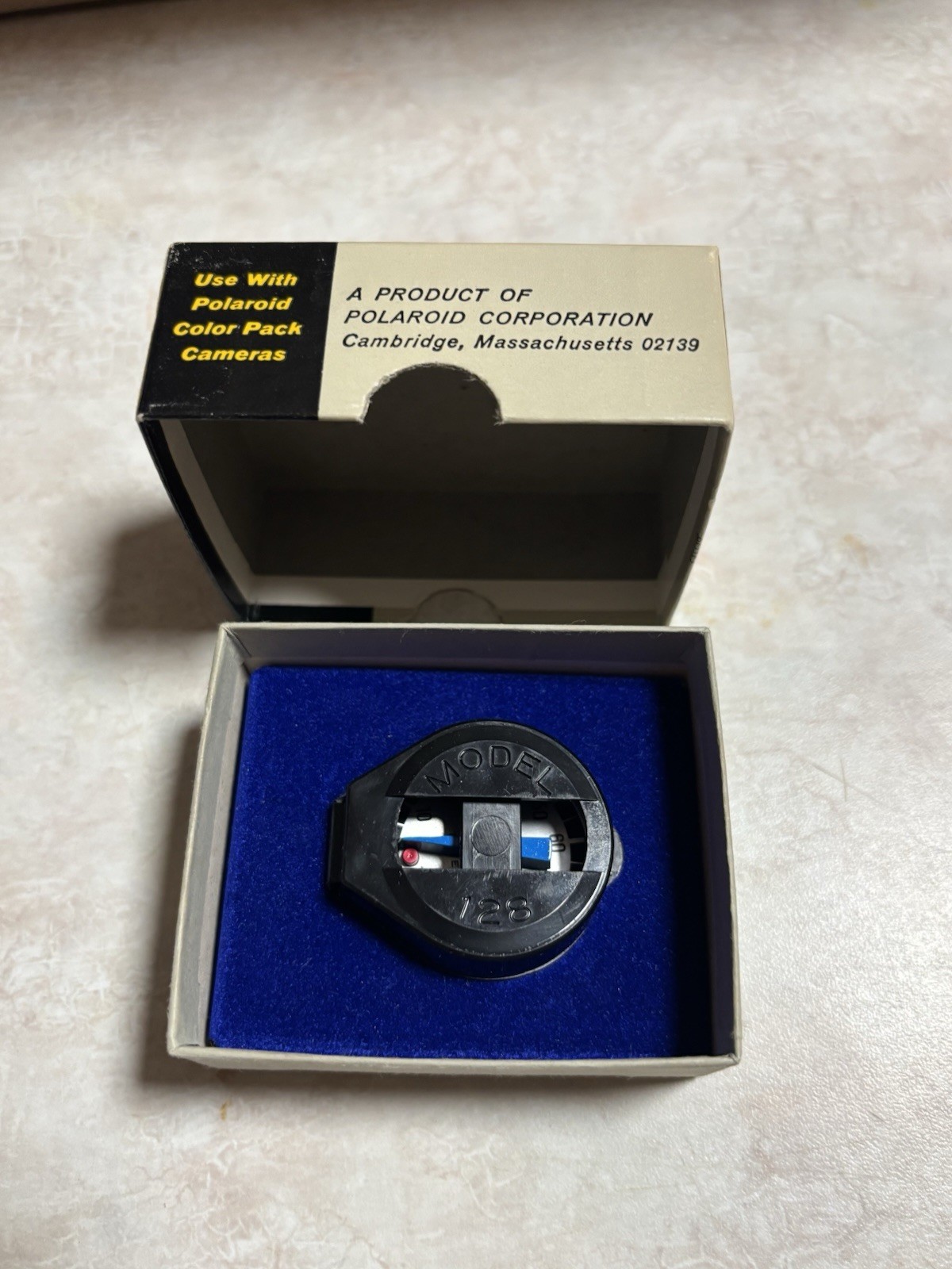 Vintage Polaroid Development Timer – Model #128 w/box.