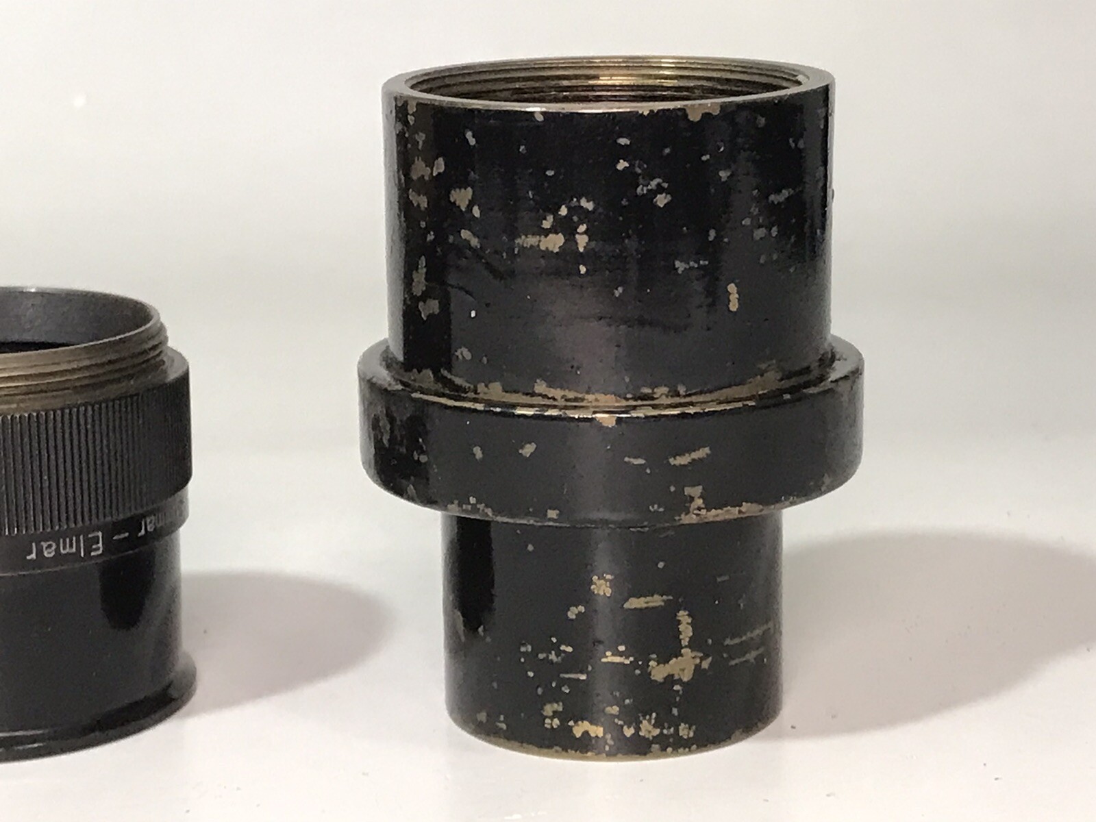 Leitz Leica BEHOO Close-up Device in original wood box, for Summar / Elmar Lens