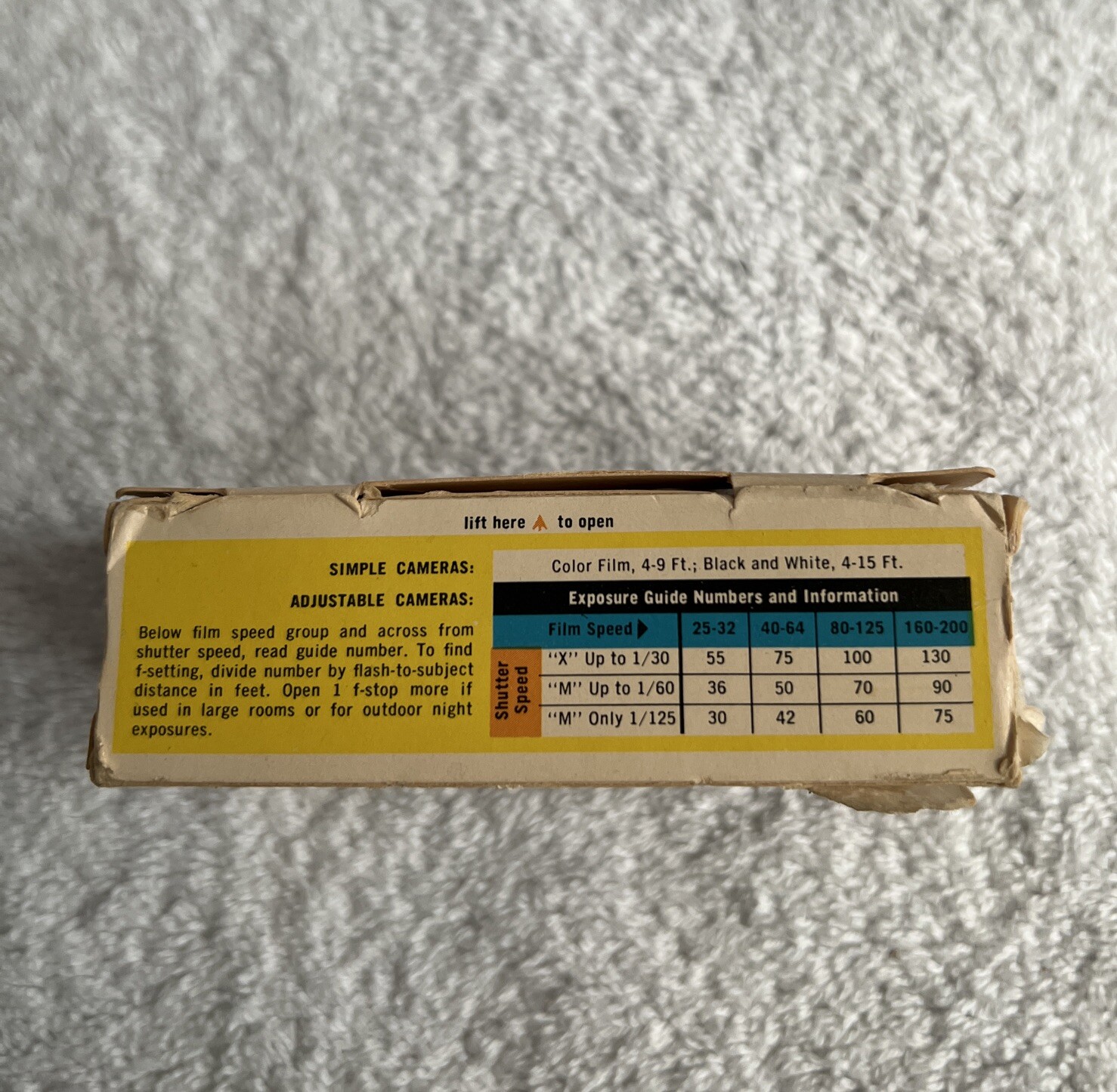 Vintage NIOP Sylvania Blue Dot Flashcubes, 3 Flashcubes 12 Flashes Total