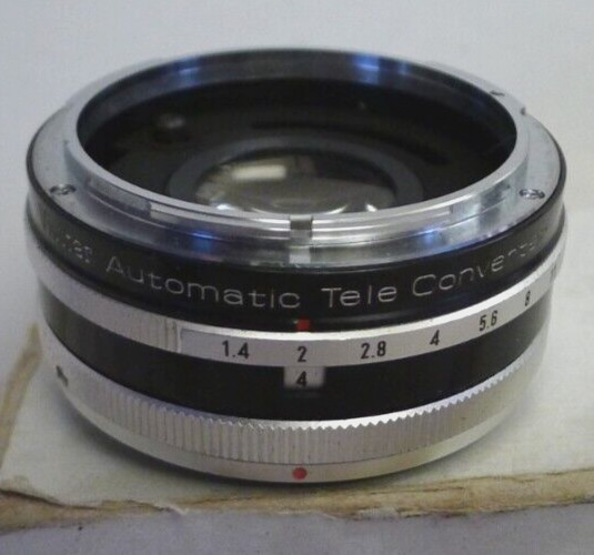Vivitar Automatic Tele Converter 2X-4 +1 End Cap for Canon FL-FD – Made in Japan