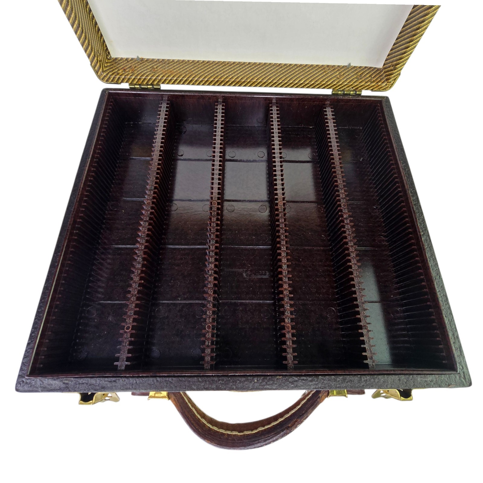 Vintage MCM 1950s Barnett Jaffe Baja 2-Sided 500 Slide Storage Case