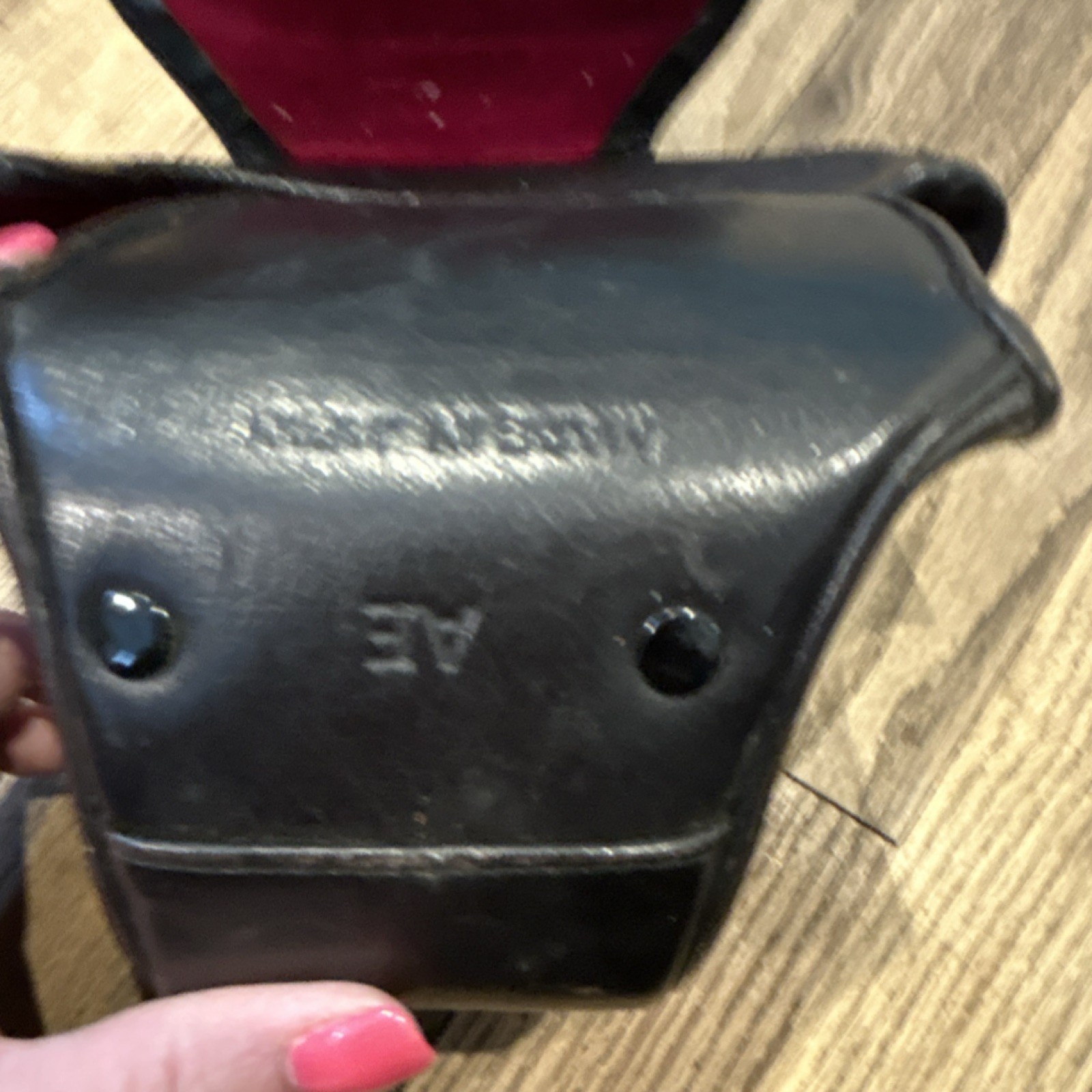 Minolta AE Camera Case Black Leather Red Interior For Minolta Type Case(s)