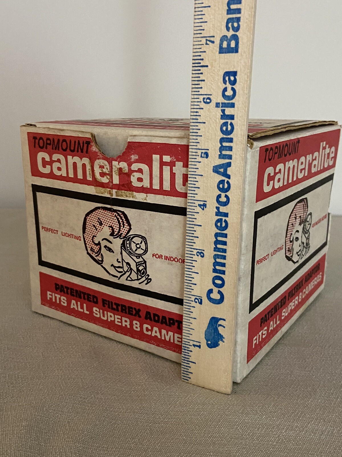 Vintage Topmount Cameralite 91 Acme Lite Movie Camera Light For Super 8 Cameras