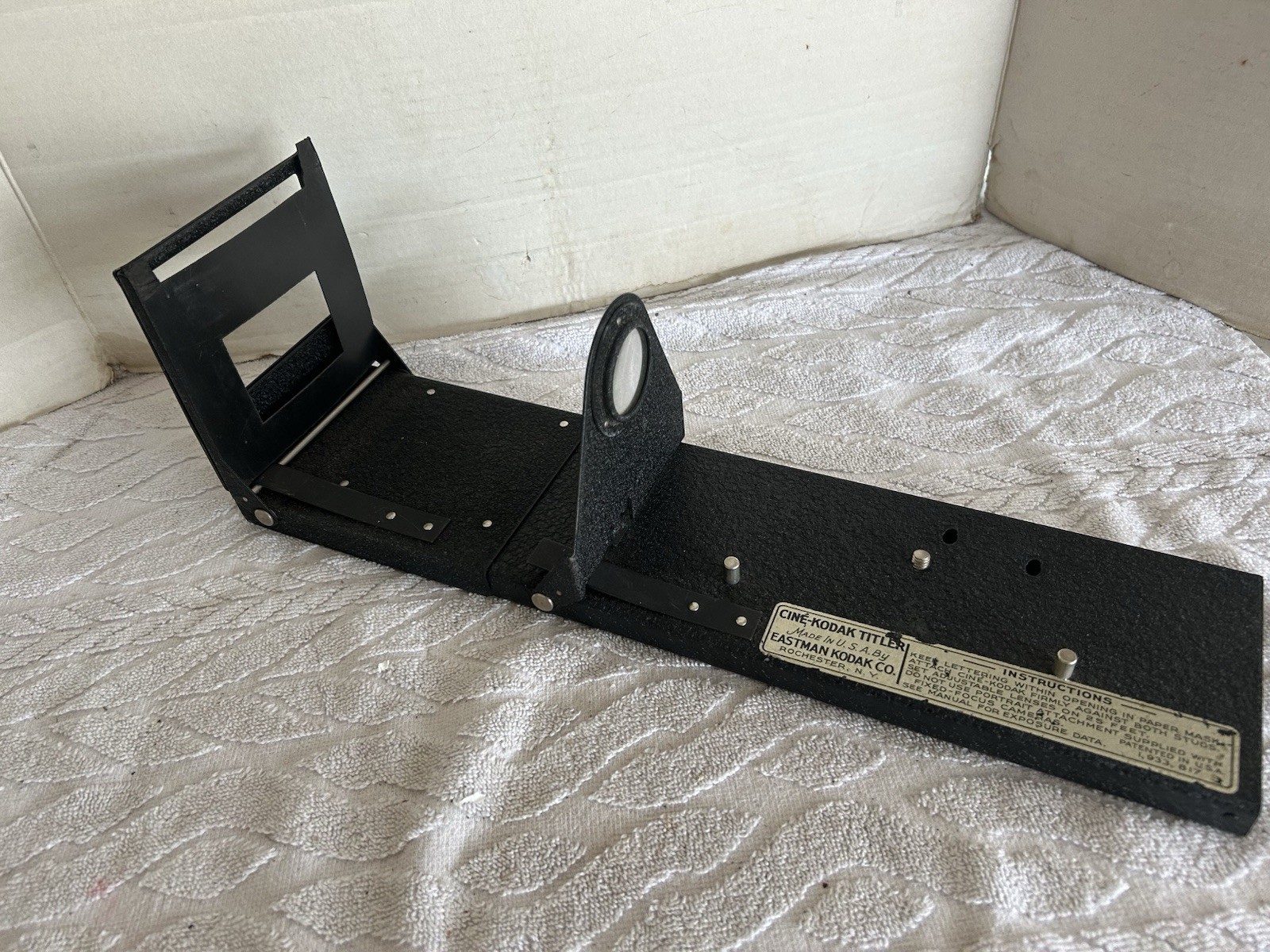 Vintage Cine-Kodak Film Titler Eastman Kodak Co