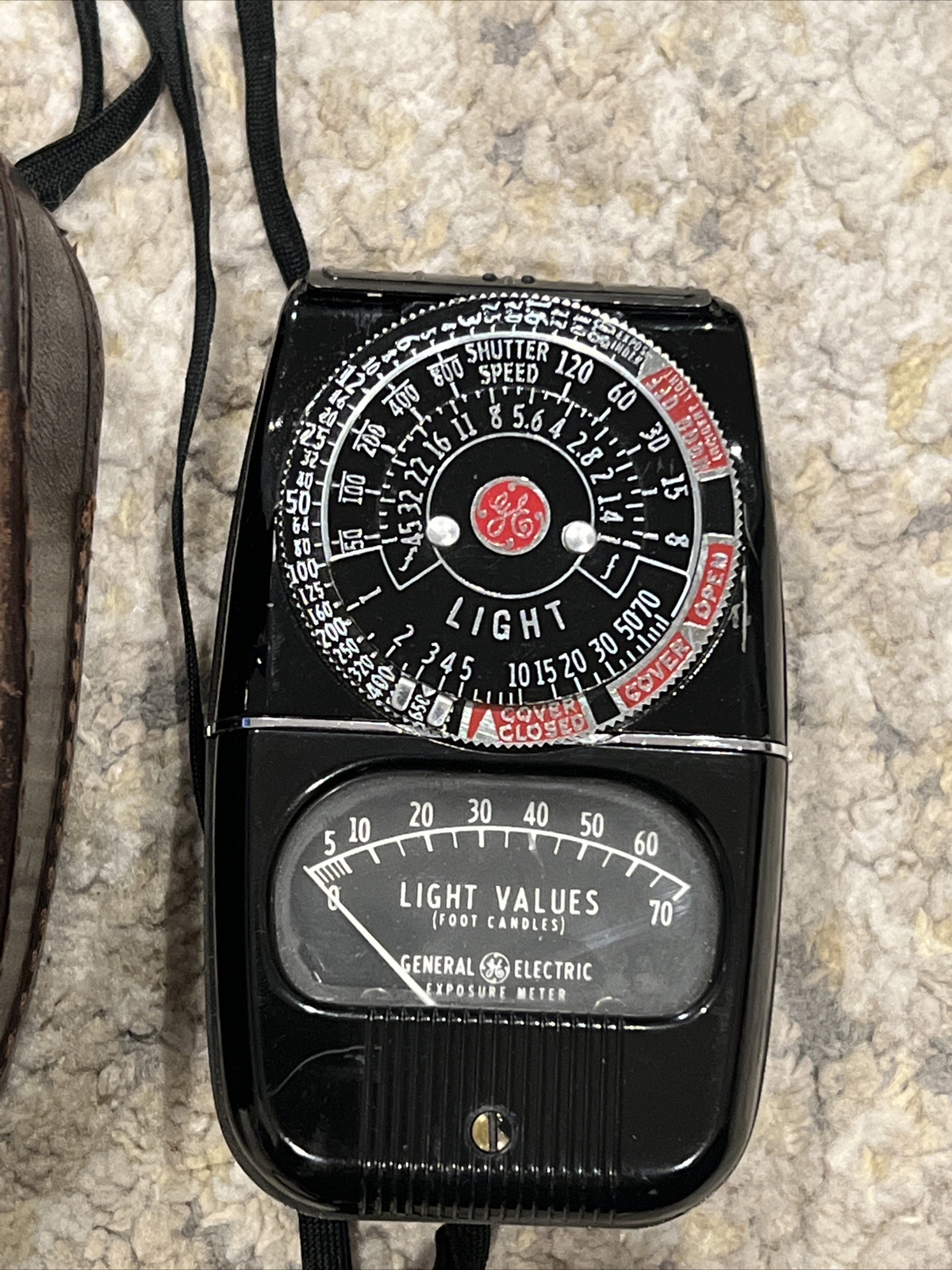 Vintage Exposure Meter GE General Electric Model 8DW58Y4 w/ Case WORKING