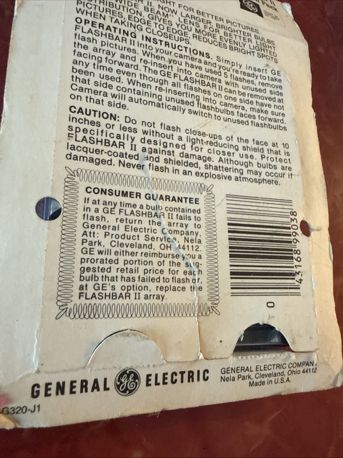 GE Flash Bar 2 Arrays For Polaroid SX70 Twin Pack 20 Flashes New