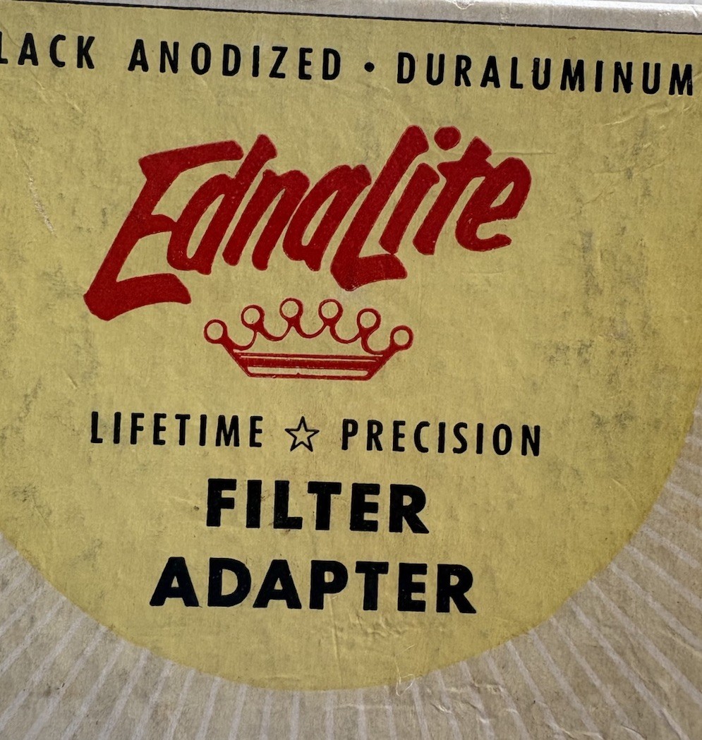 EdnaLite Precision Filter Adapter 7T8 Black Anodized Series # 7