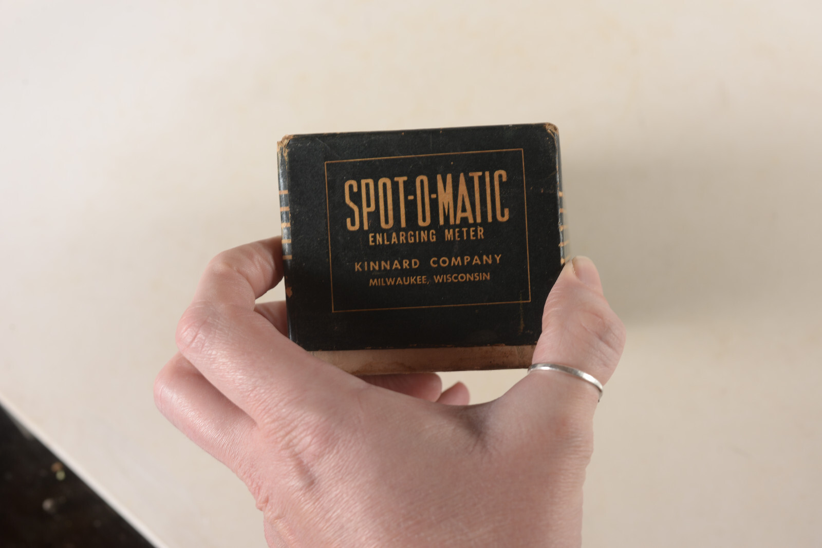 Kinnard Company Spot-O-Matic Enlarging Meter w/ box and instructions Untested