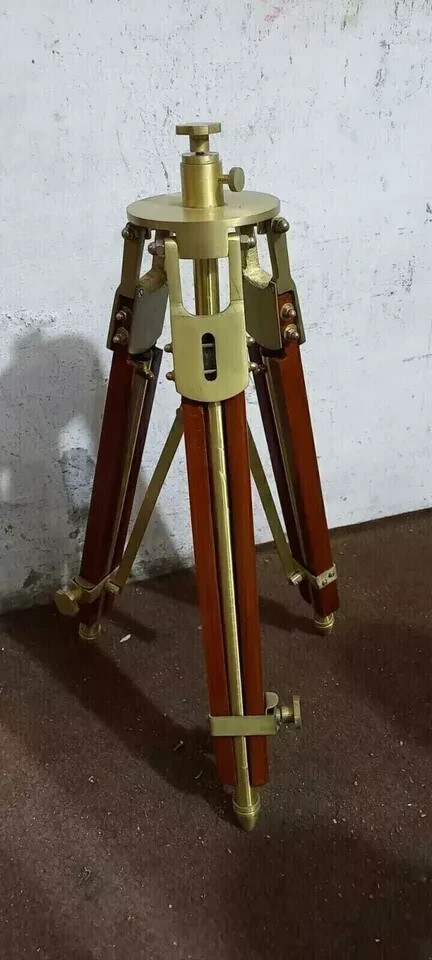 Tripod Antique Vintage Theater Stage Industrial Spot Light Tripod Stand