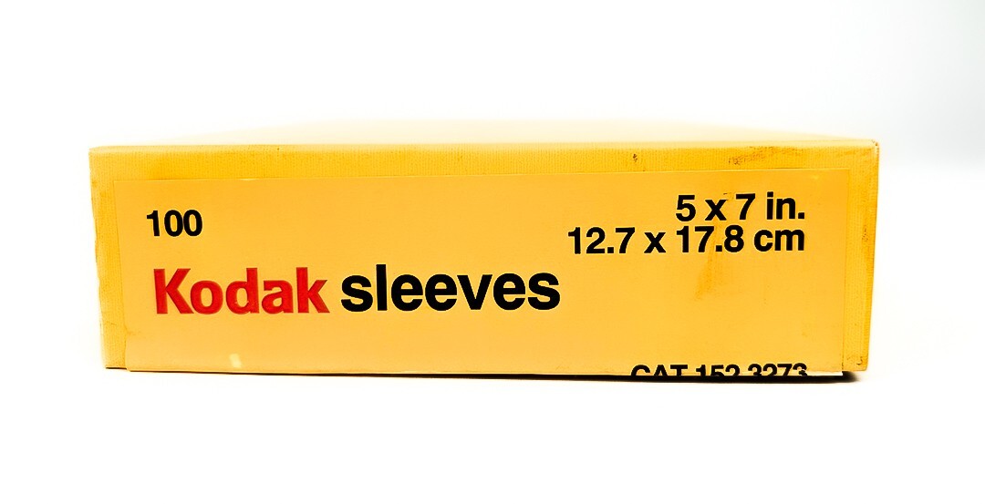 RARE- KODAK 5 x 7 Inch Sleeves – Transparent – Pack of 100
