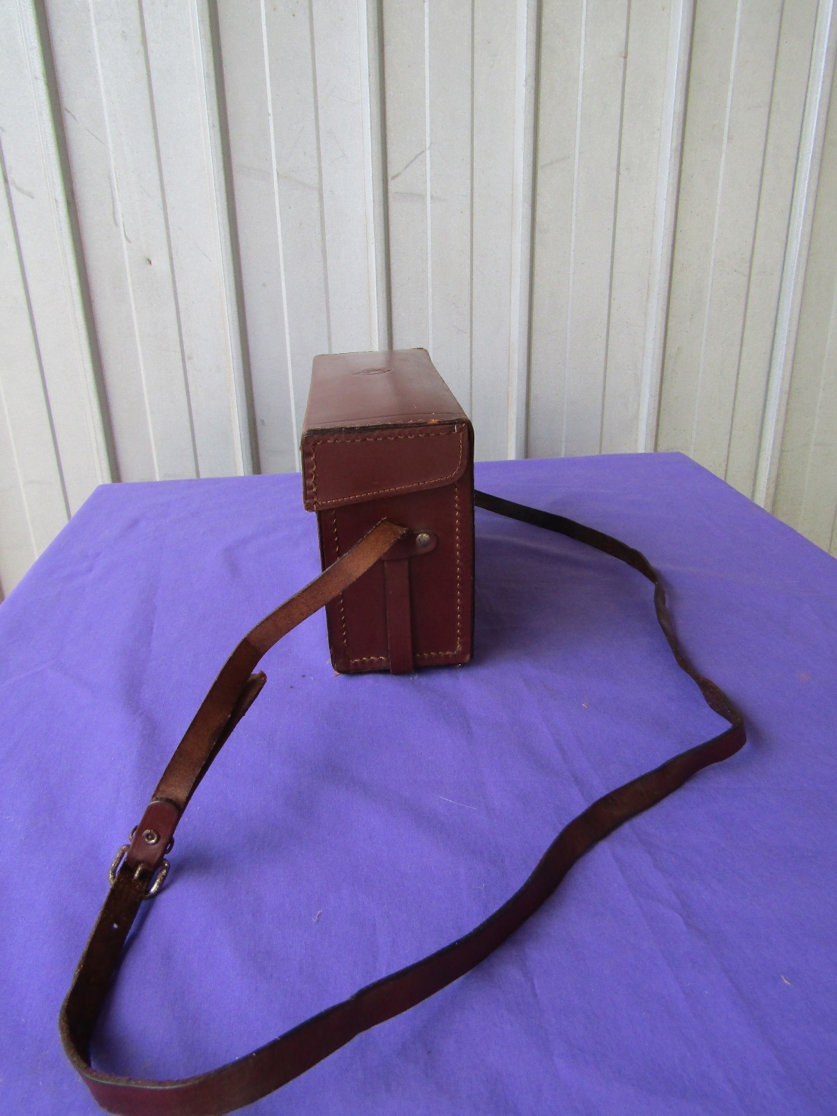 Leather Camera Case with Carry Strap Zeiss 1940s Vintage