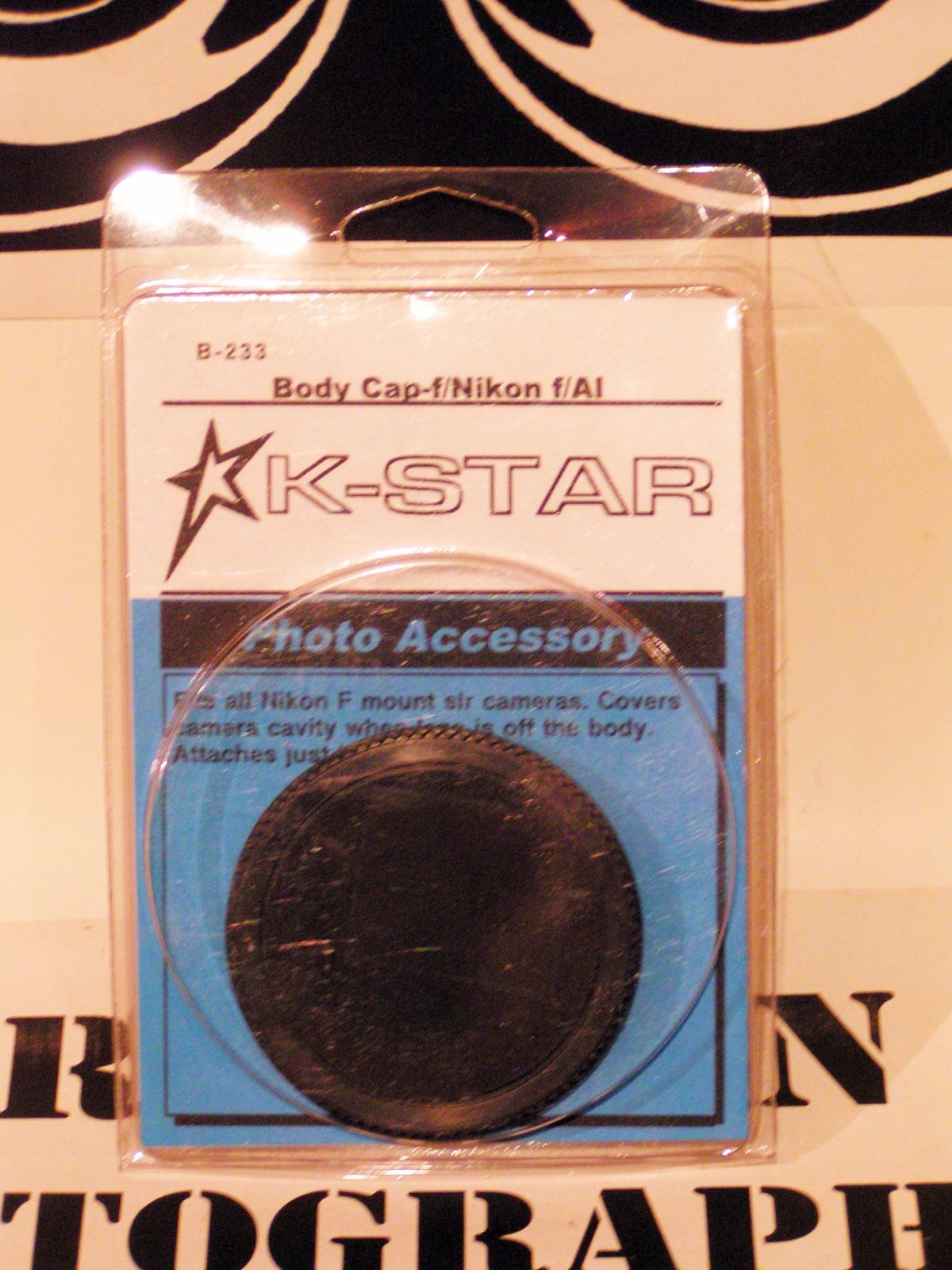 Vintage Nikon F Mount Body Cap / Protector New Factory Sealed K-Star Brand NOS