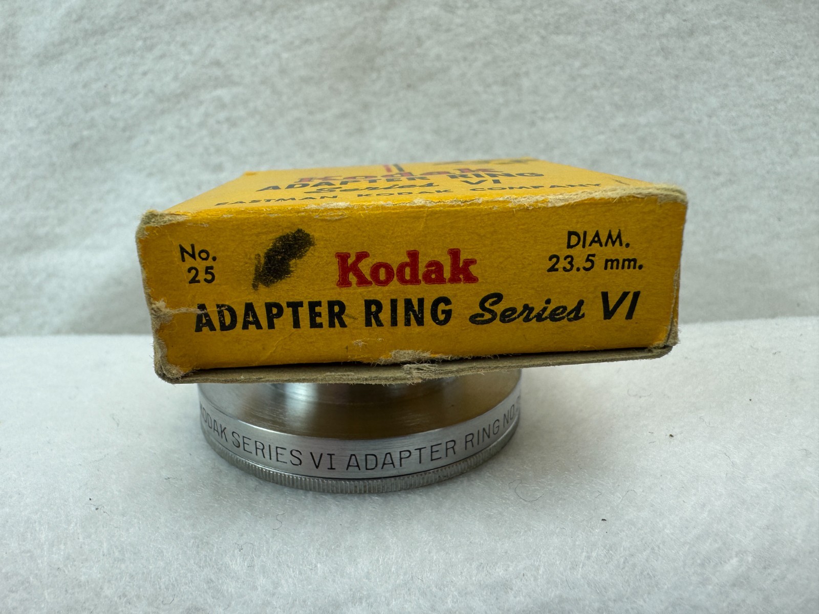 Kodak Series VI Adapter Ring 23.5 MM Camera Lens #25 Vintage Original Box