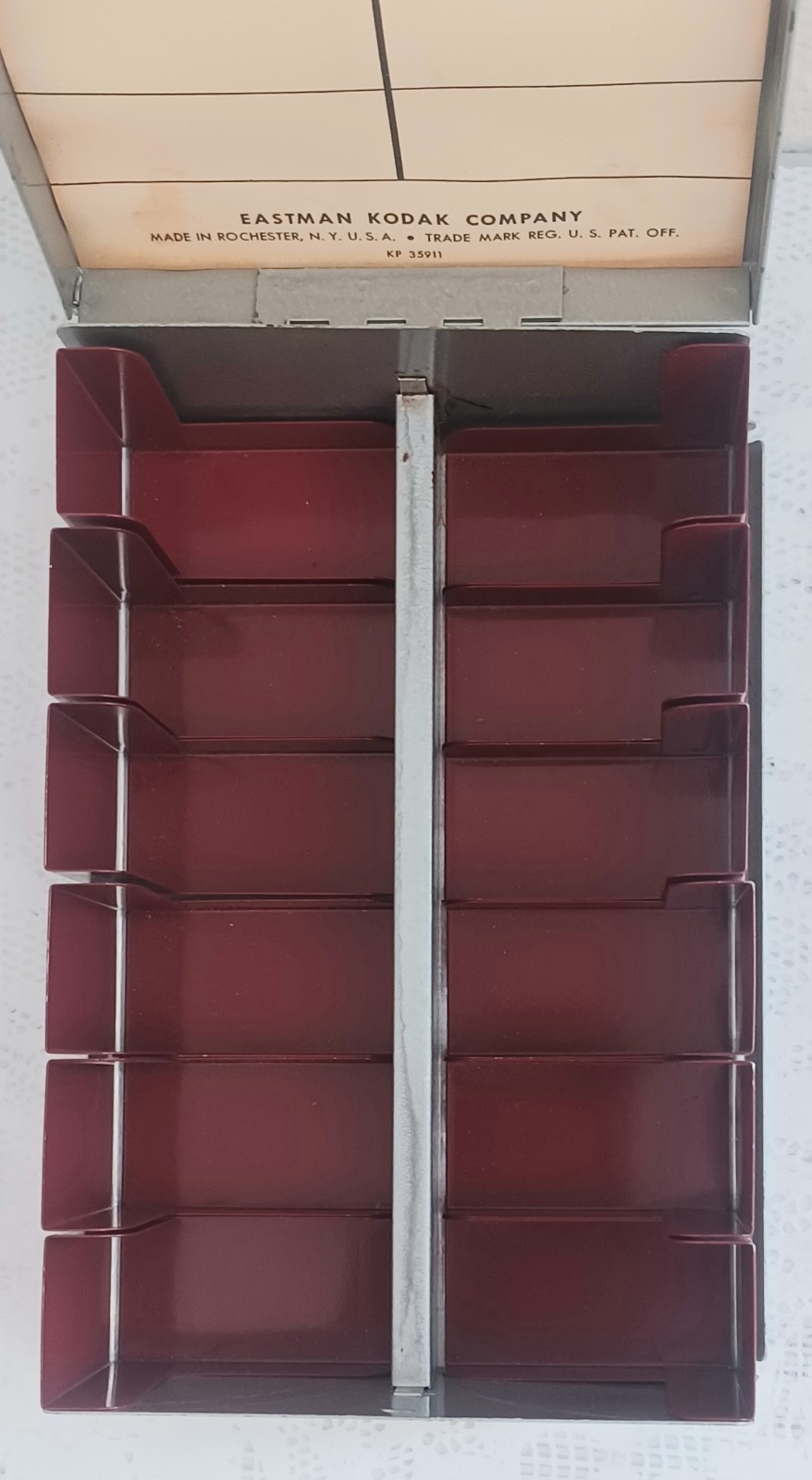KODAK KODASLIDE 35mm Kodachrome Slide Compartment File Metal Box