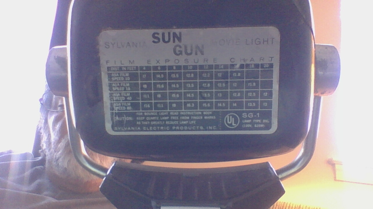 Vintage Sylvania Sun Gun Movie camera Light model SG-1 works in box