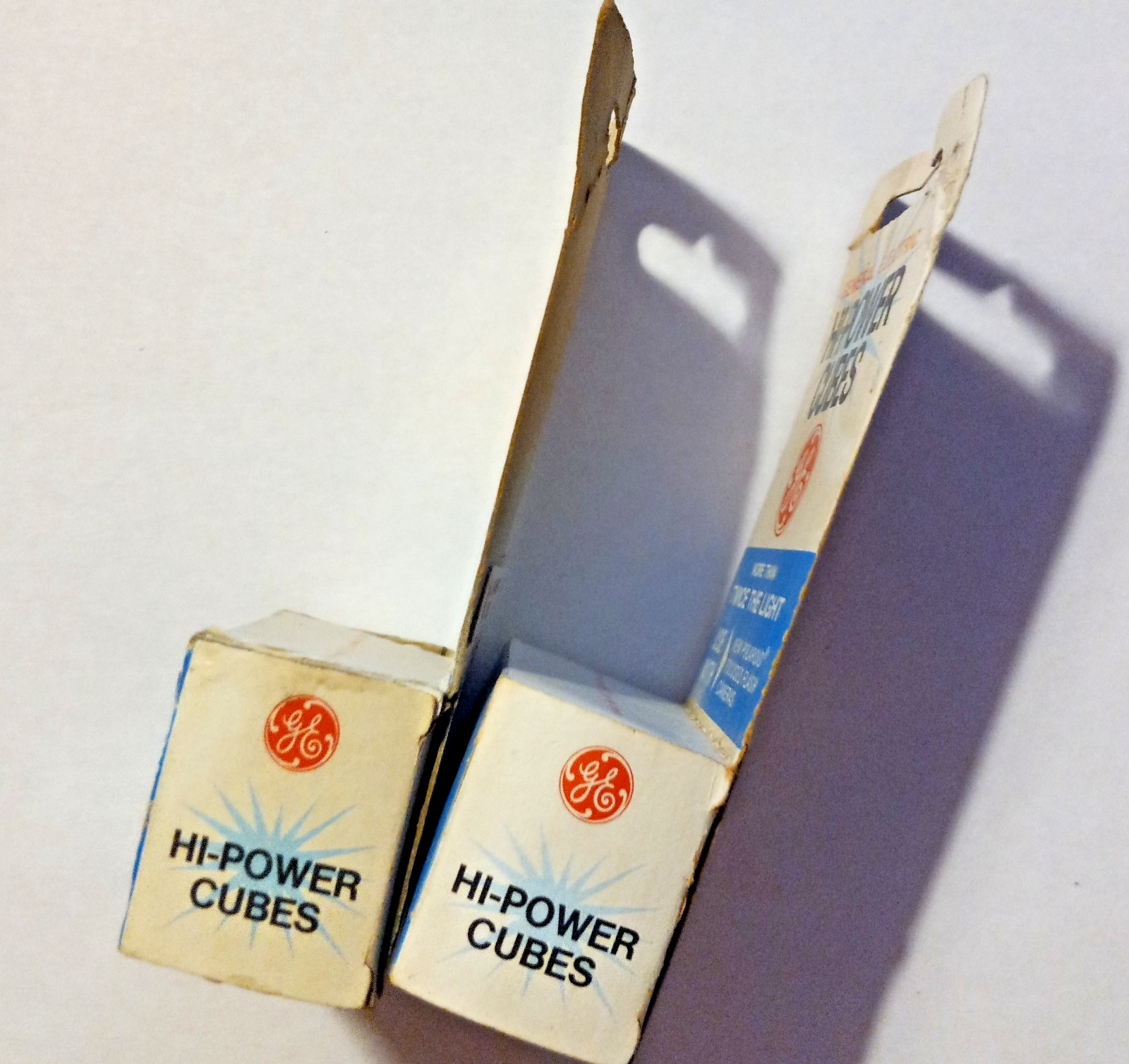 Vintage General Electric Hi Power Flash Cubes 2 Packs Polaroid Cameras GE USA