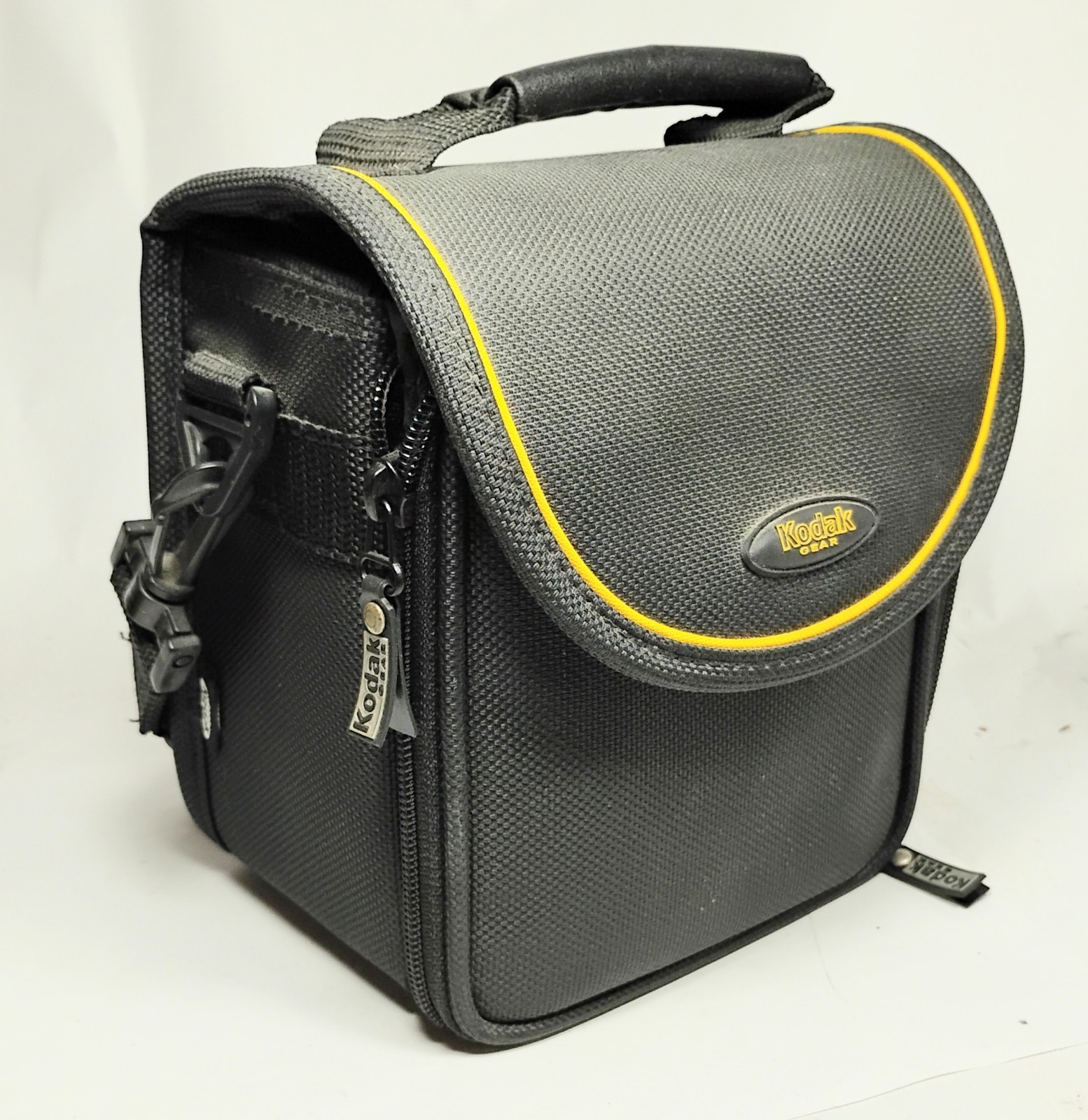 Vintage Kodak Black Camera Accessory Storage Carry Bag Case w/ Strap