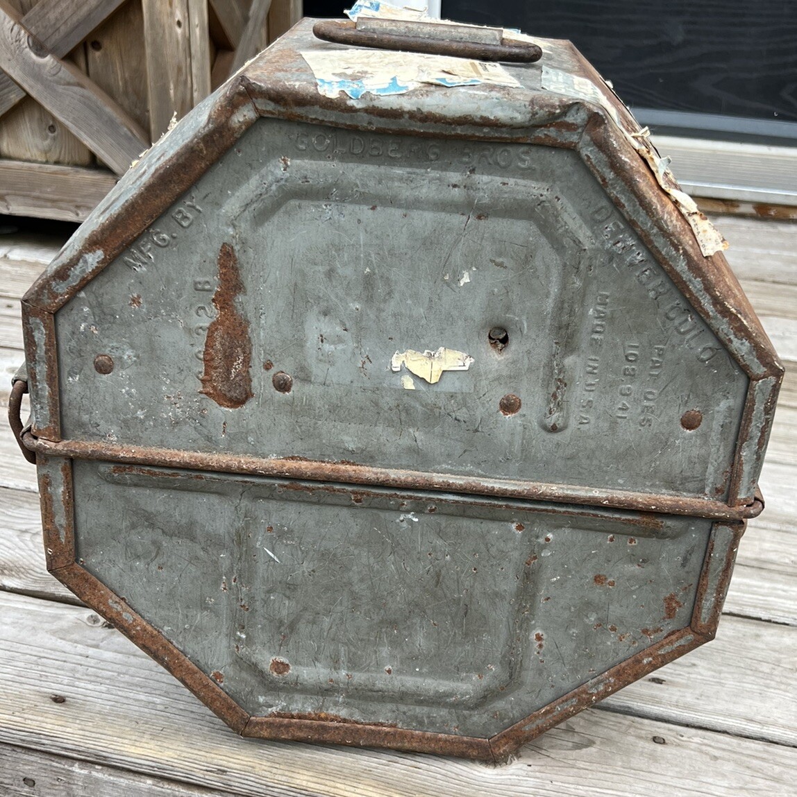 Goldberg Bros MGM Film Canister Reels Carrying Case Vintage 35mm 15″ Decor