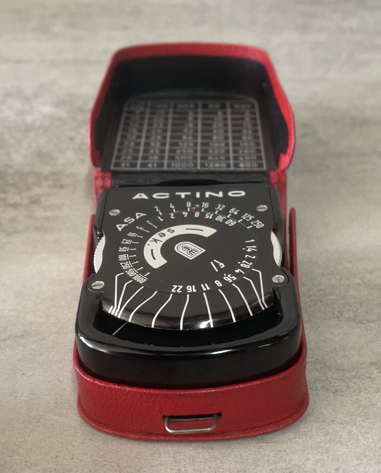 ctino A Light Exposure Meter w/ Case Box Instructions Germany VTG