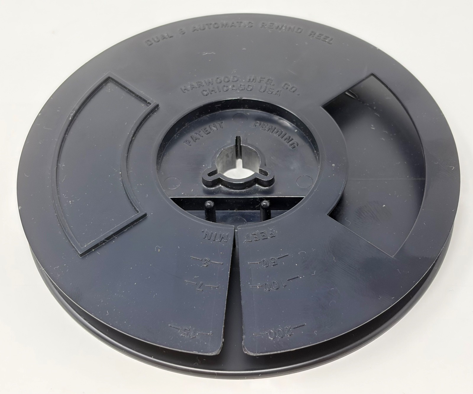 Vintage Harwood 200ft 8mm Film Reel Footage Counter Scale Chicago USA Regular 8