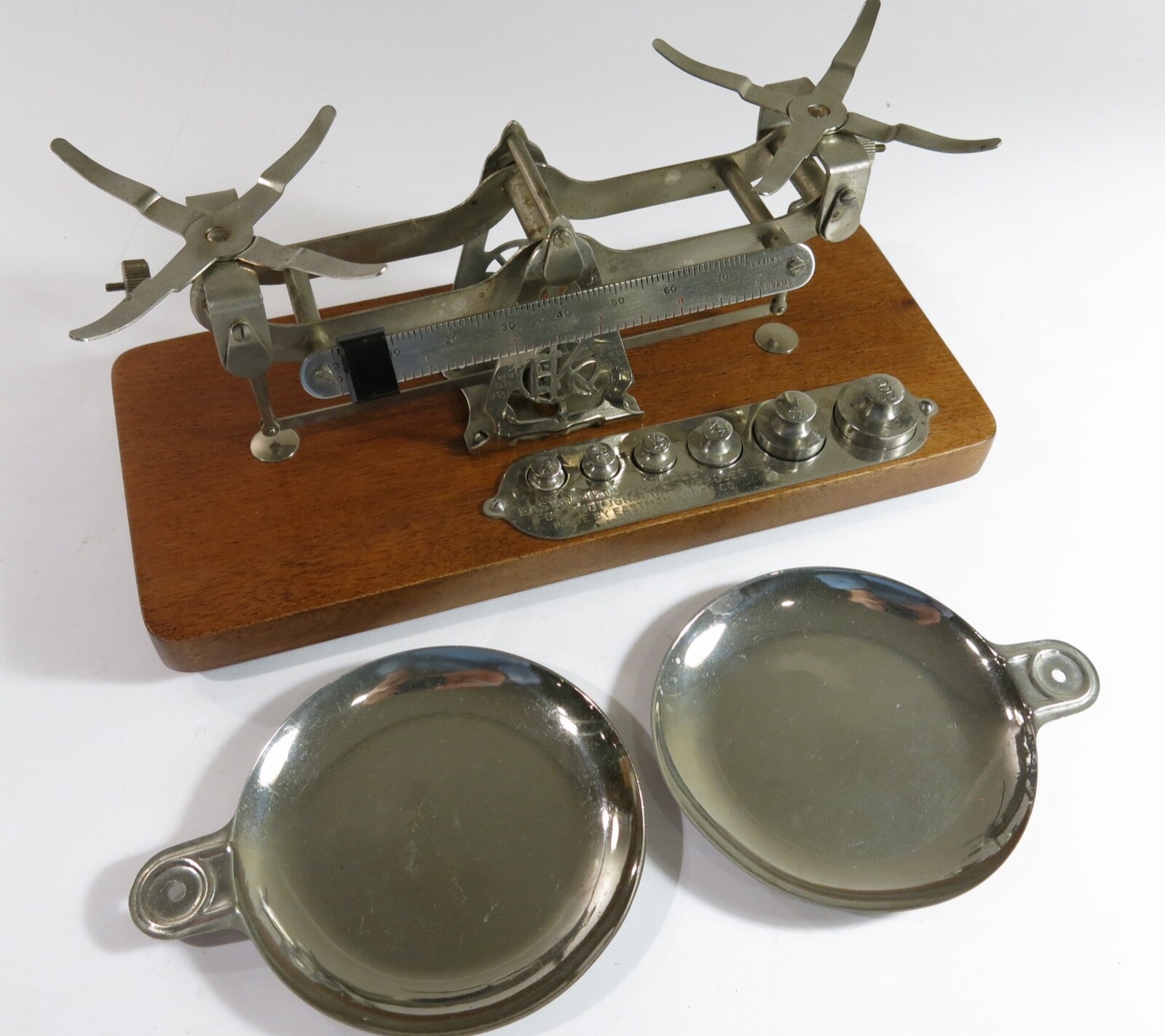Antique Kodak Studio Scale with Weights — Refinished Base plus New Feet