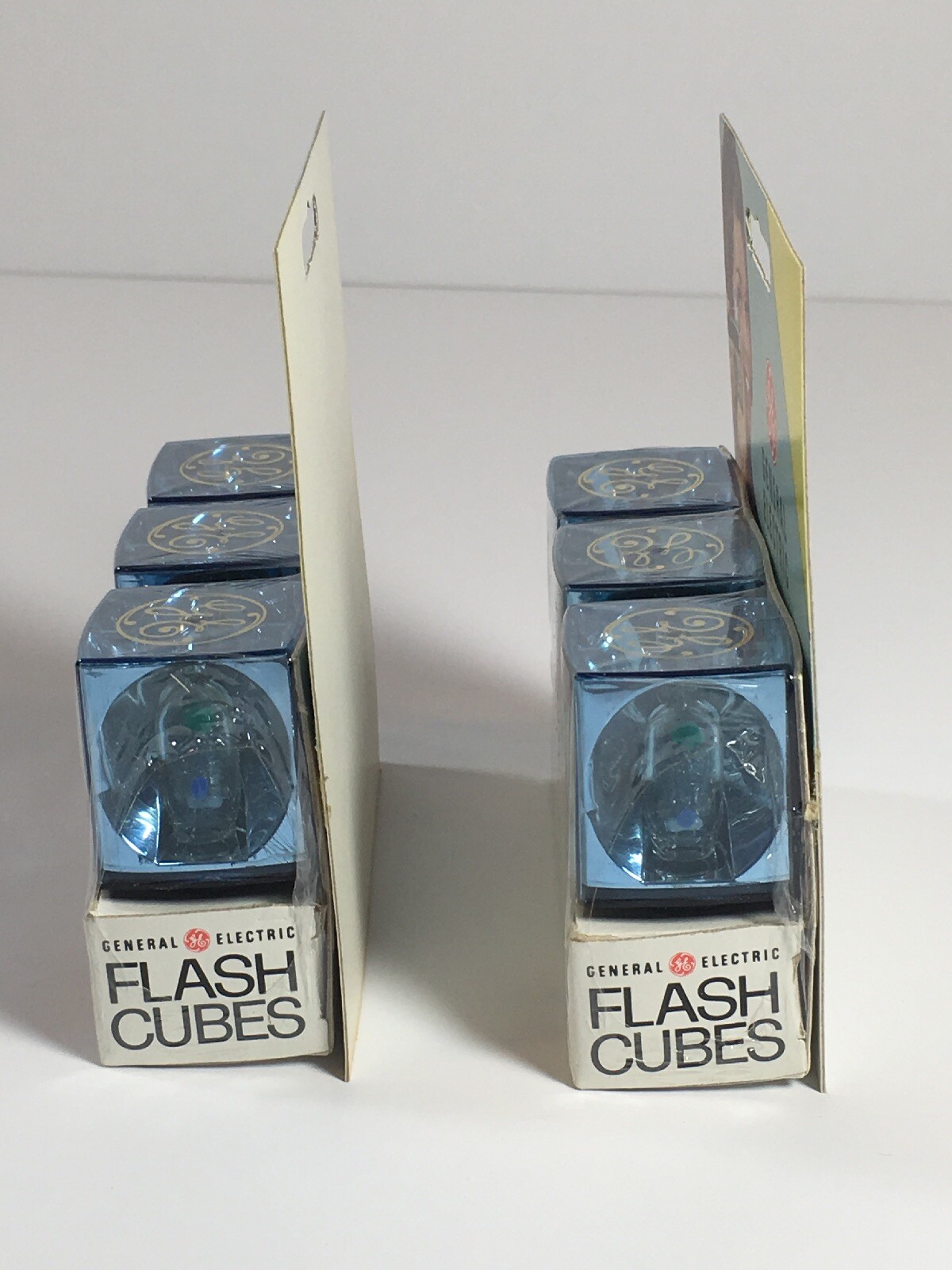 GE Bluecoat Flashcubes – 3 Cube Pack (Lot Of 2) -VINTAGE NOS – Factory Sealed
