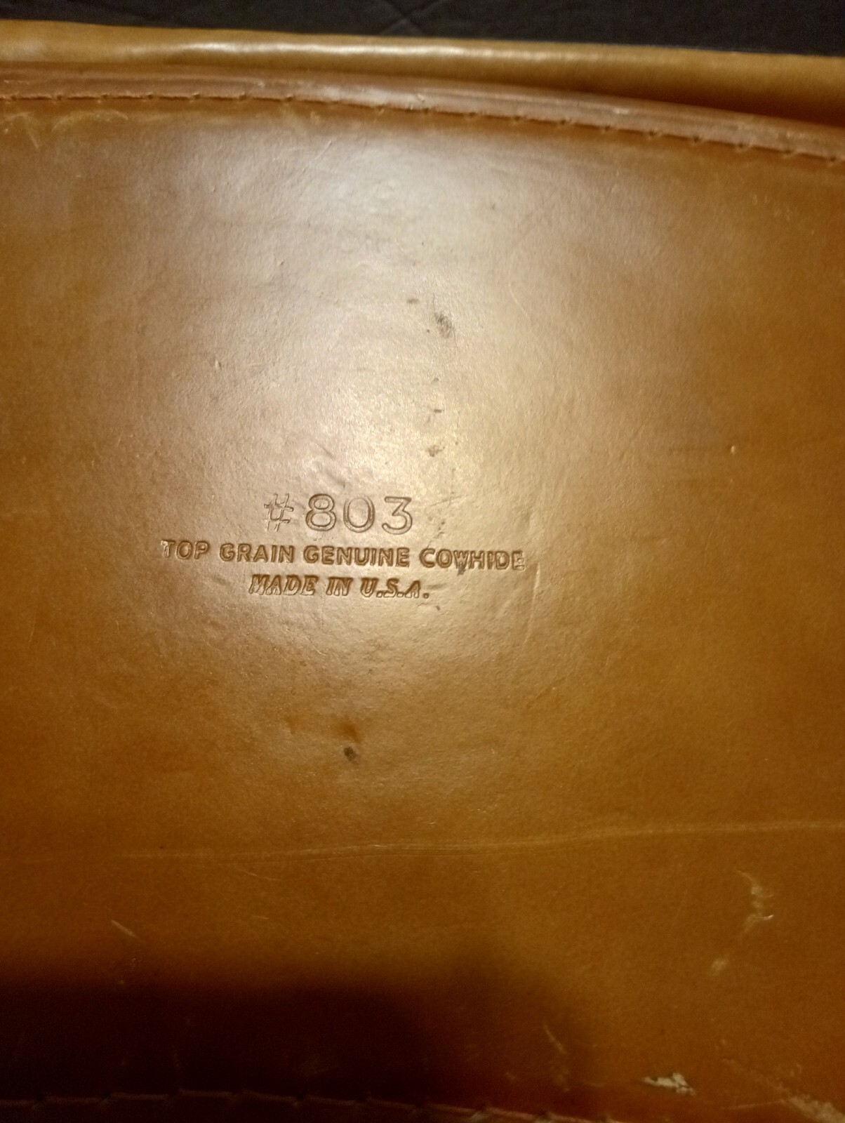 Leather Camera Bag Hard Case With Buckle Strap Vintage Brown 1950-60s #803 USA