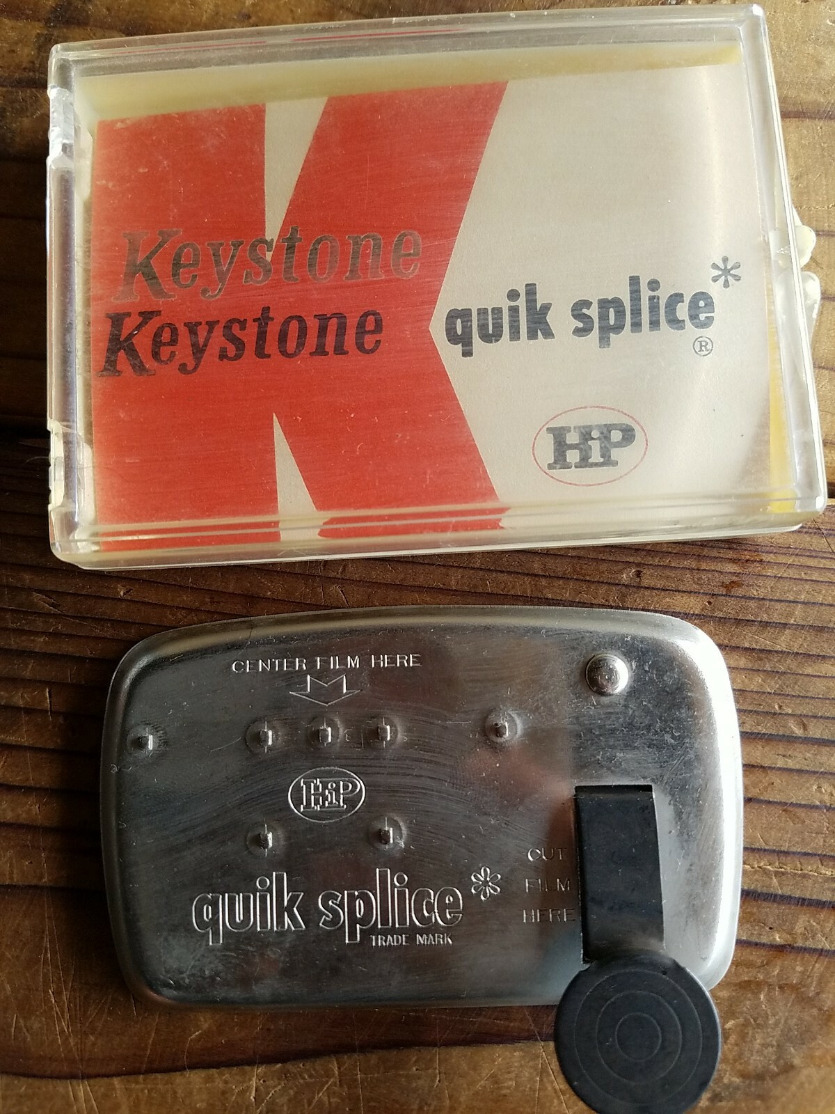 Vintage HP Quik Splice Movie Film Cutter Standard Super Single 1958 original box