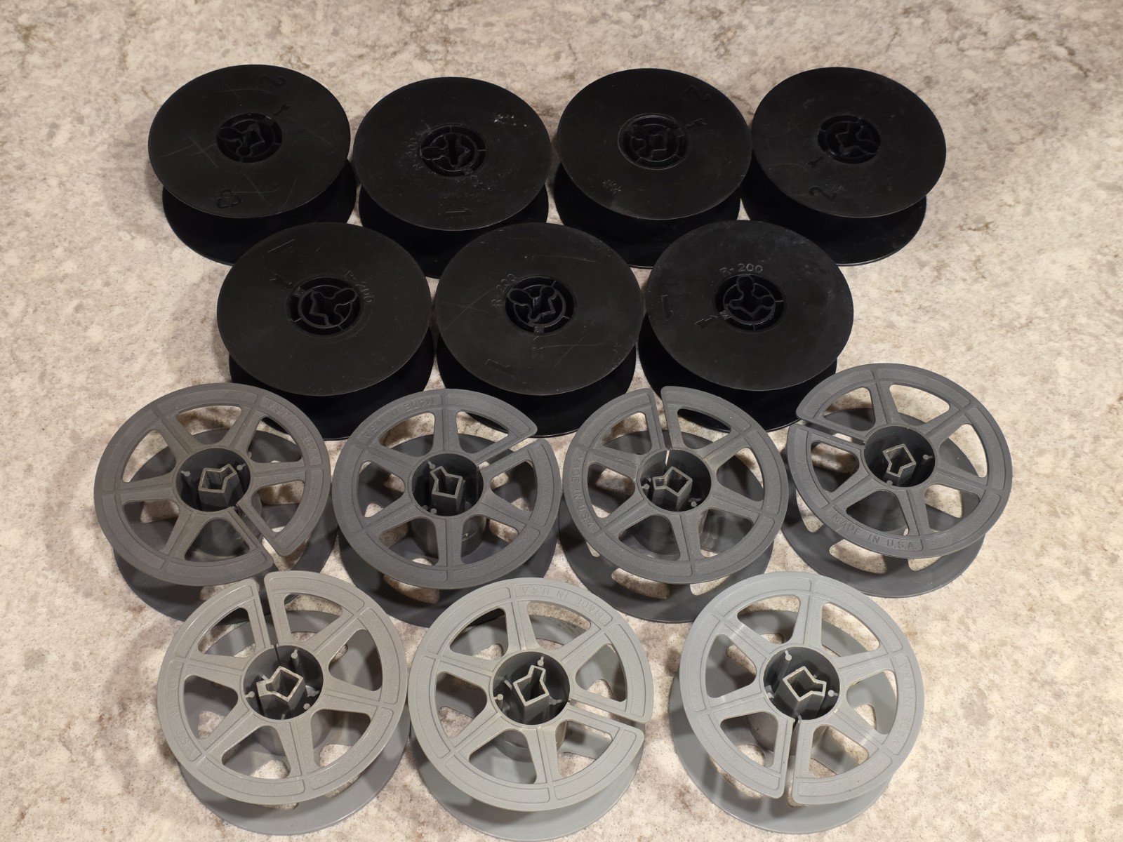 Lot of (14) Various 35mm Film Spools / Reels USED CONDITION