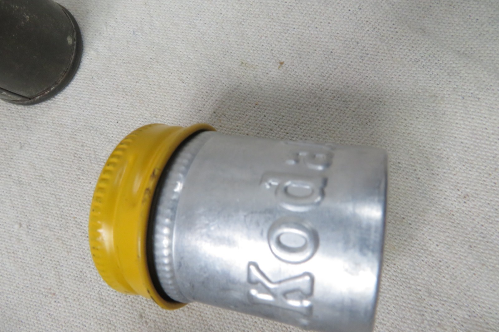 Lot of 5 Vintage Metal Aluminum 35mm Film Can Canisters Kodak