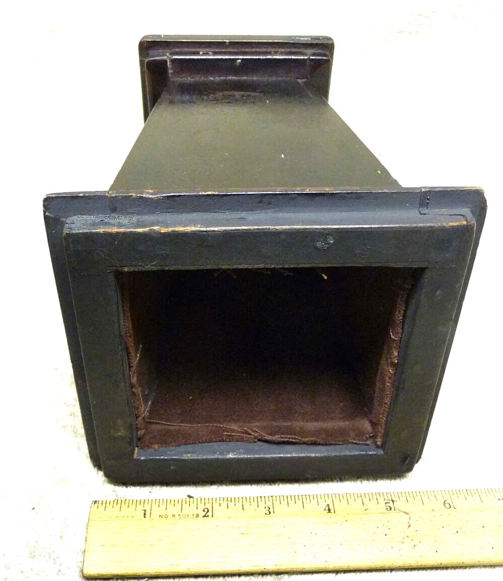 RARE Antique Large Format VIEW Camera WOOD Lens Cone TOP HAT Extension.Close Up?