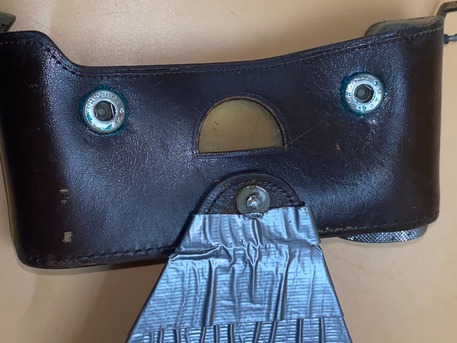 Leitz Wetzlar Leica Leather Camera Case with Window on Back Vintage – No Camera