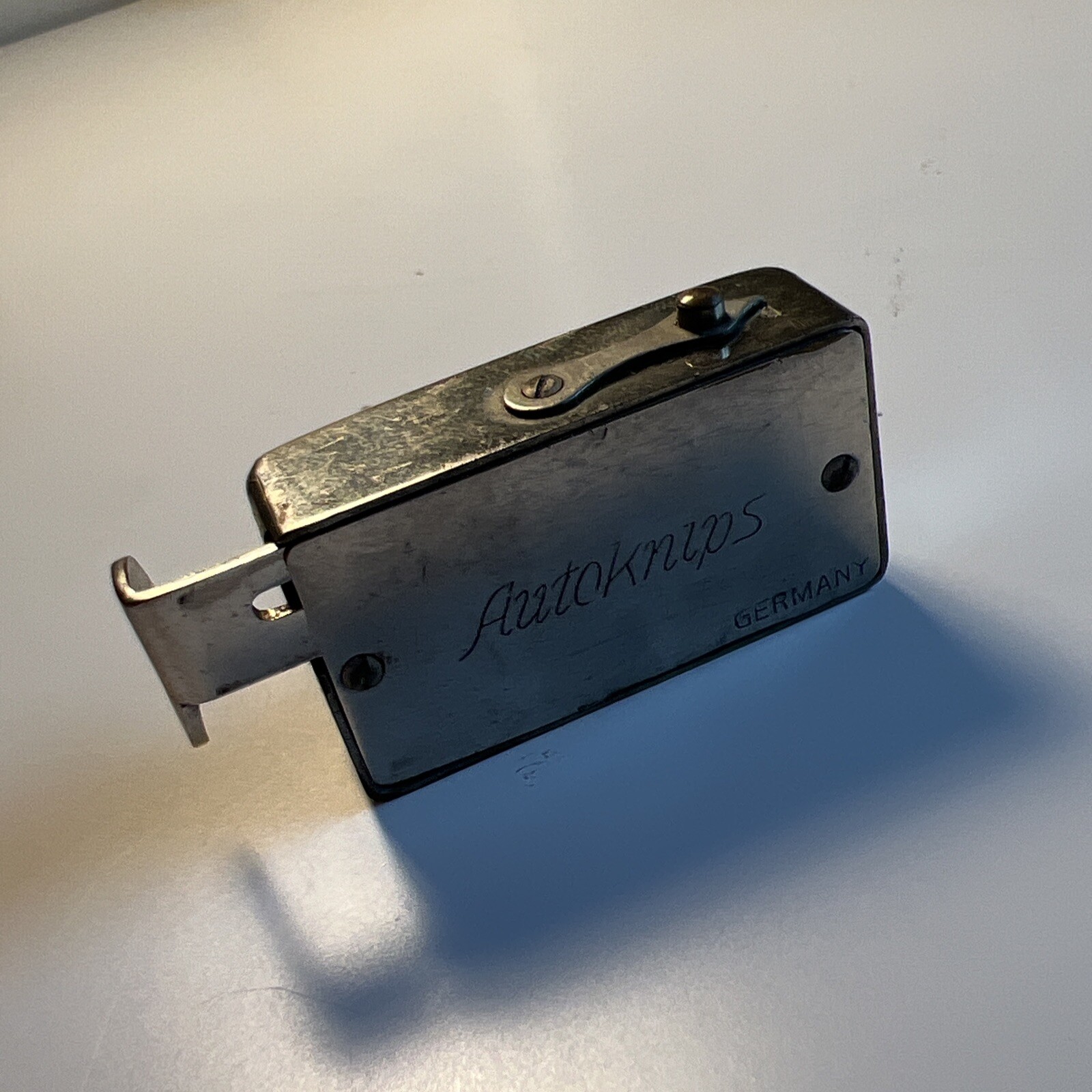 Vintage Autoknips Auto Self Timer Leather Case Germany Camera Photography Metal