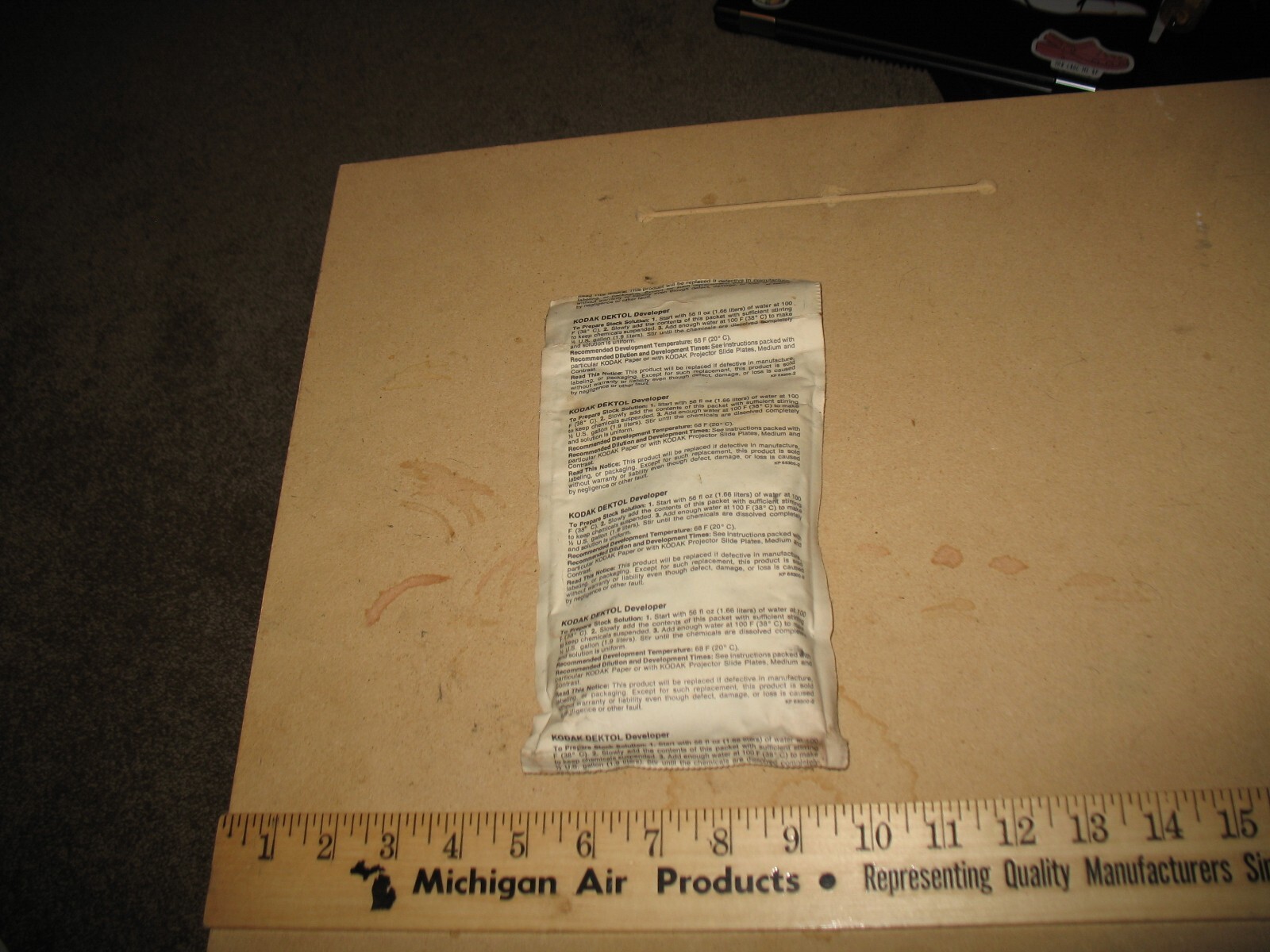 VTG CAMERA KODAK DEKTOL DEVELOPER MAKES 1/2 GALLON NOS CAT 146 4718 SEALED