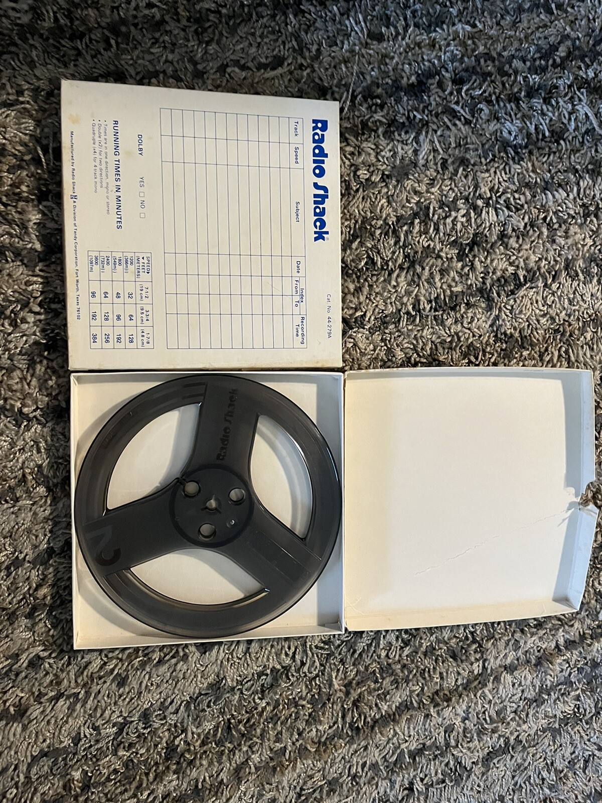 2x Vintage Radio Shack 7” Empty Tape Reel