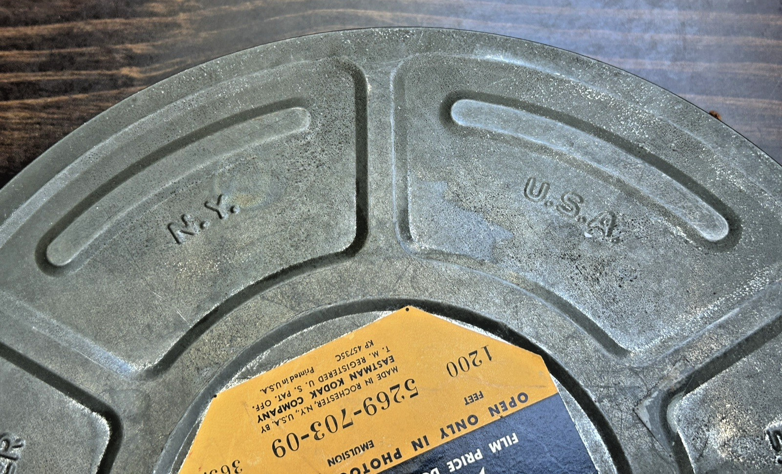 Eastman Kodak SP 612 16mm Film Empty Canister Vintage Type 5269